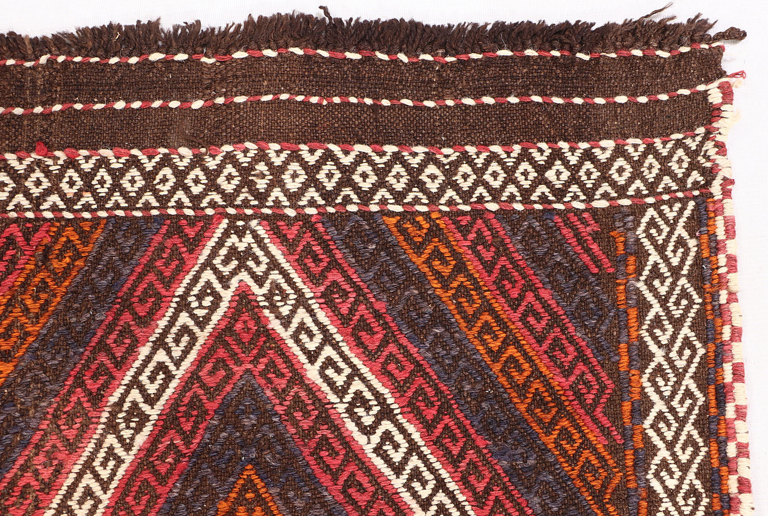 2' 6" X 9' Multy Handmade Suzani Kilim Rug Runner