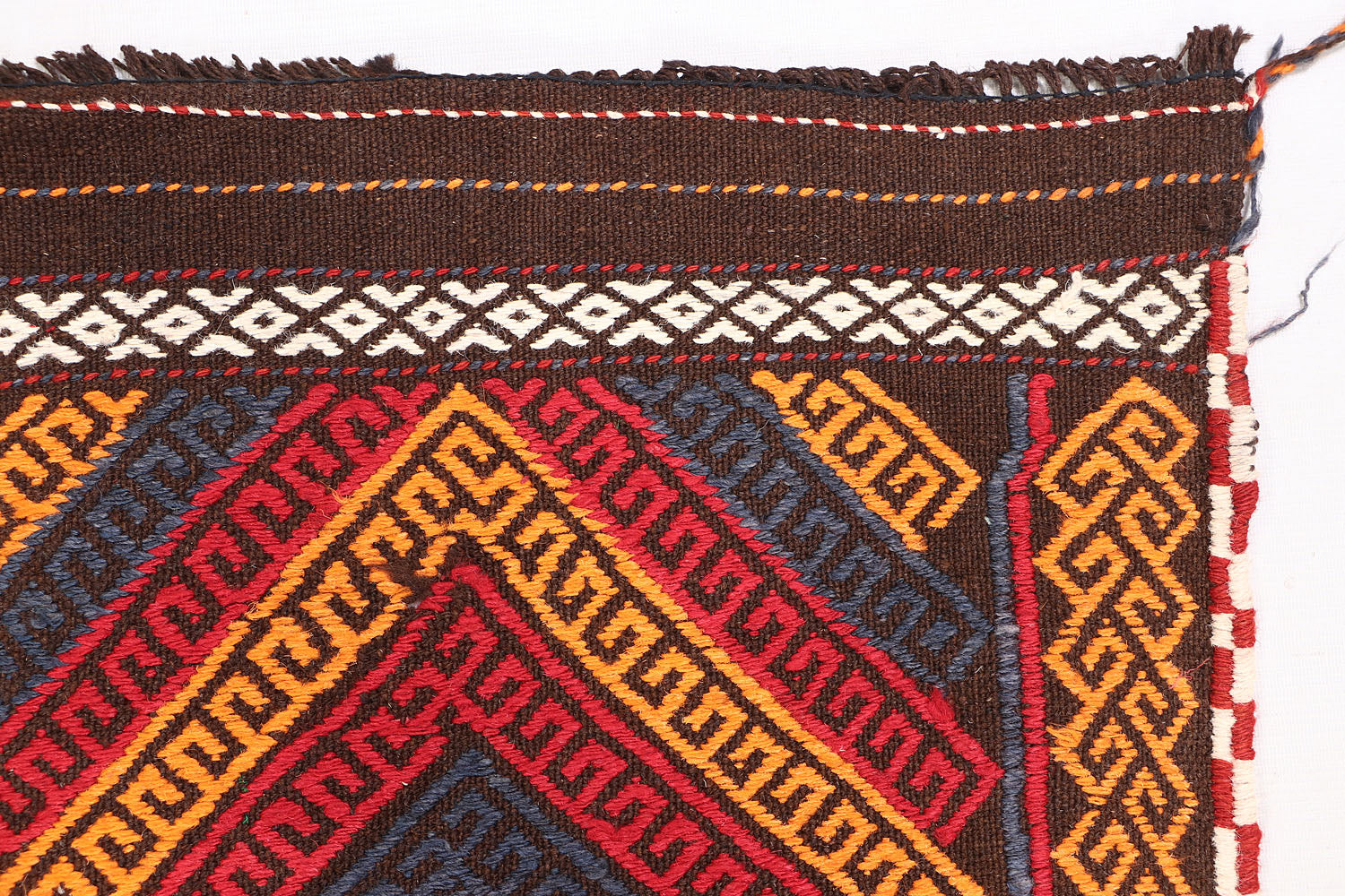 2' 6" X 9' Multy Handmade Suzani Kilim Rug Runner