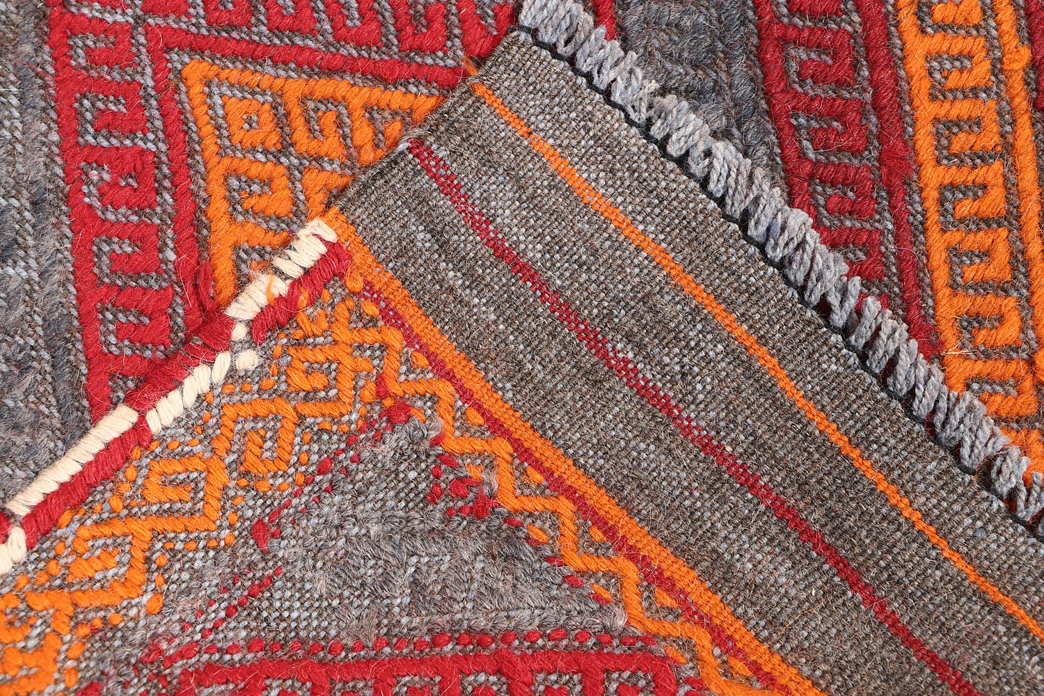 2' 6" X 9' Multy Handmade Suzani Kilim Rug Runner