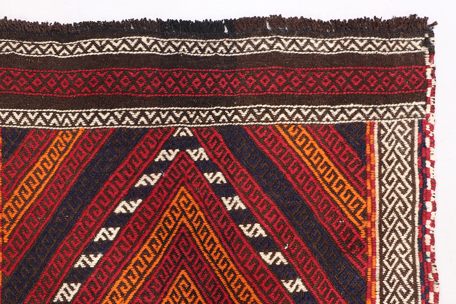 2' 6" X 9' Multy Handmade Suzani Kilim Rug Runner