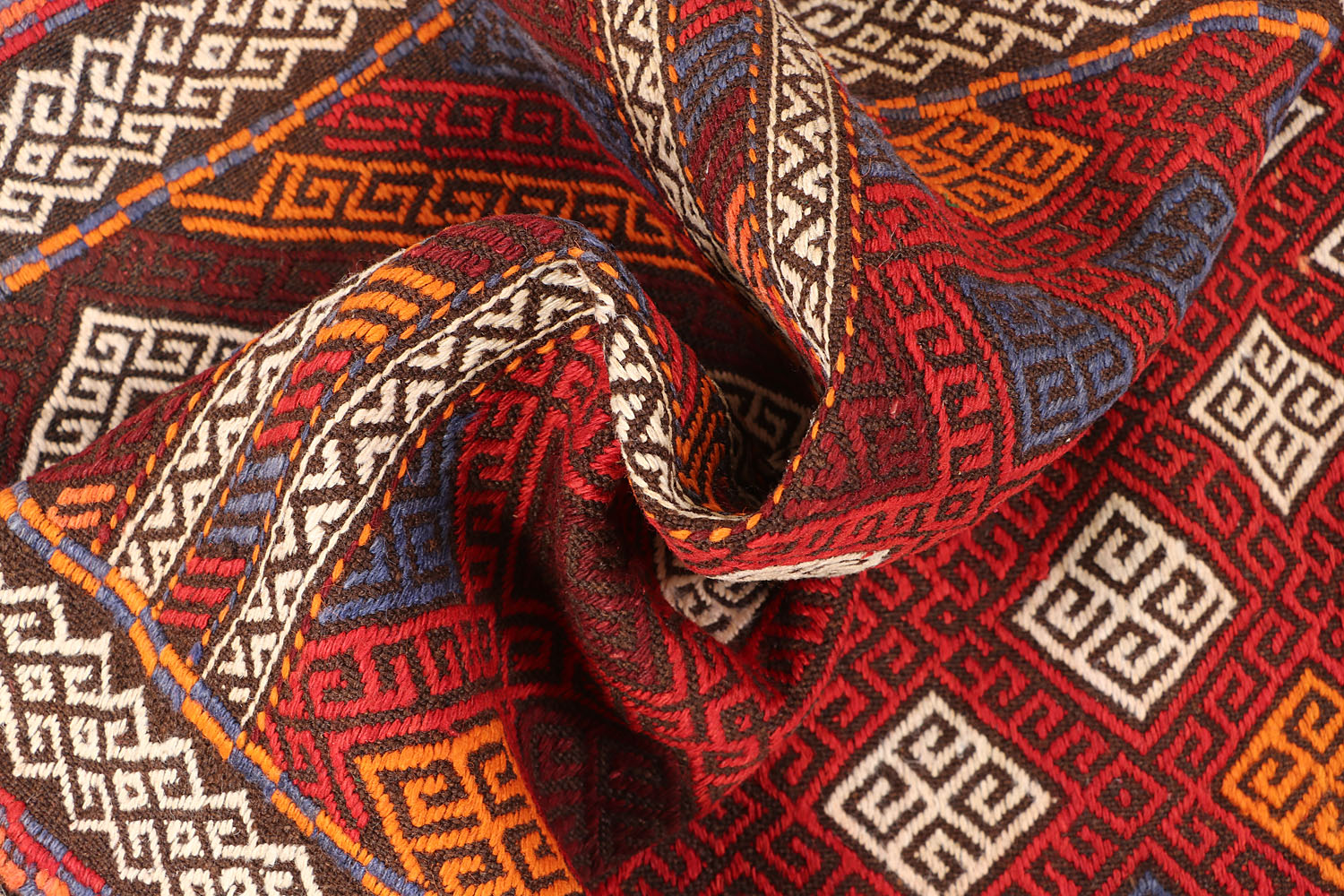 2' 6" X 9' Multy Handmade Suzani Kilim Rug Runner