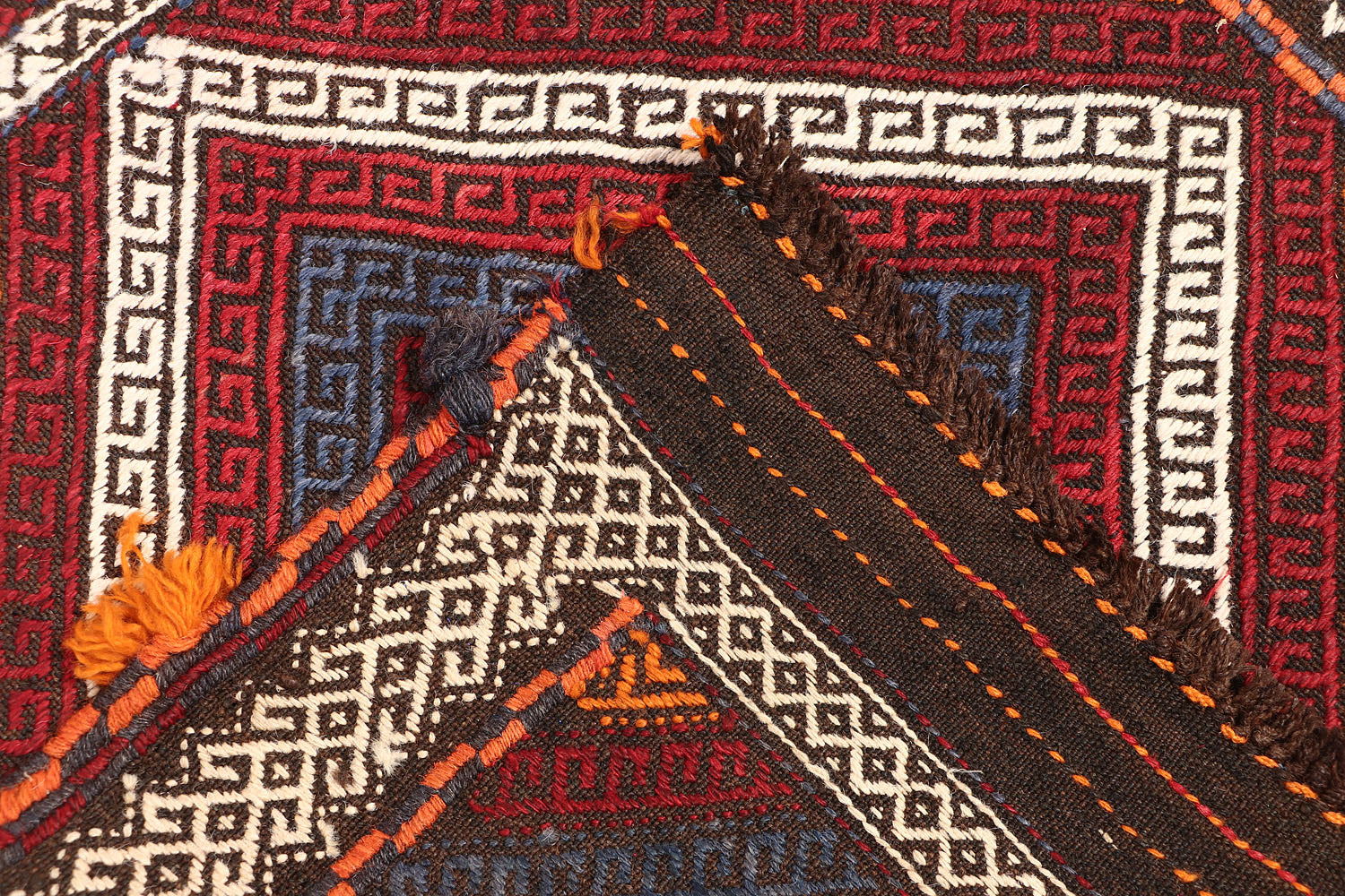 2' 6" X 9' Multy Handmade Suzani Kilim Rug Runner