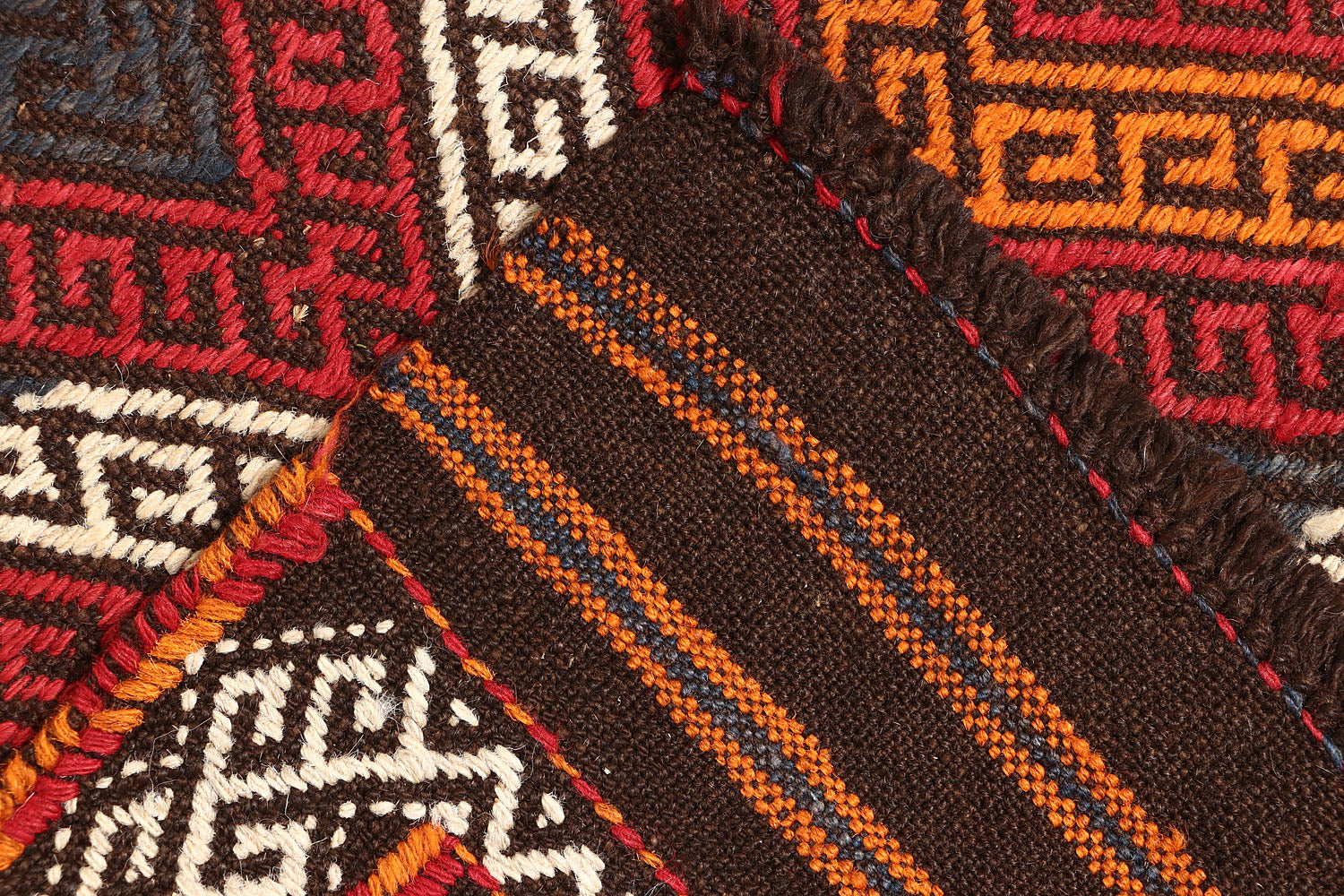 2' 6" X 9' Multy Handmade Suzani Kilim Rug Runner