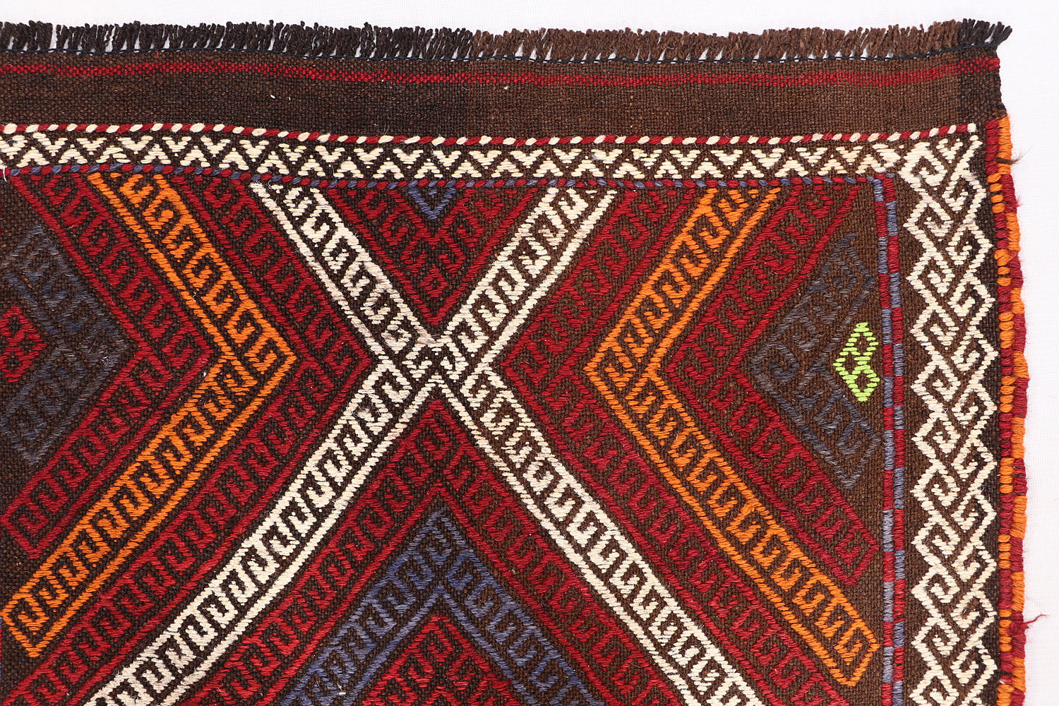 2' 6" X 9' Multy Handmade Suzani Kilim Rug Runner