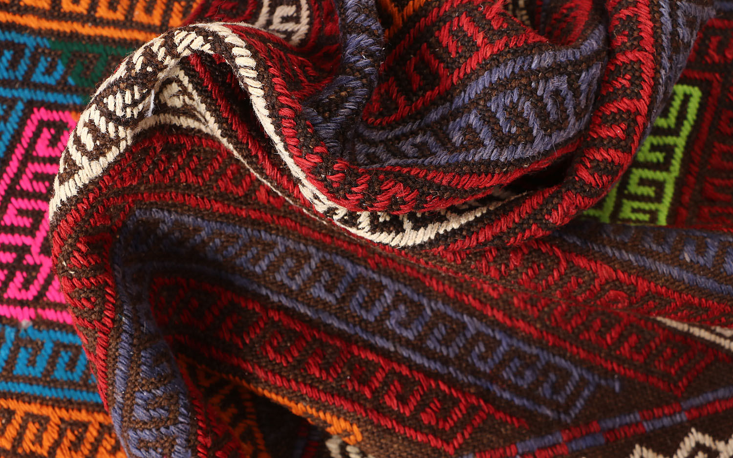 2' 6" X 9' Multy Handmade Suzani Kilim Rug Runner