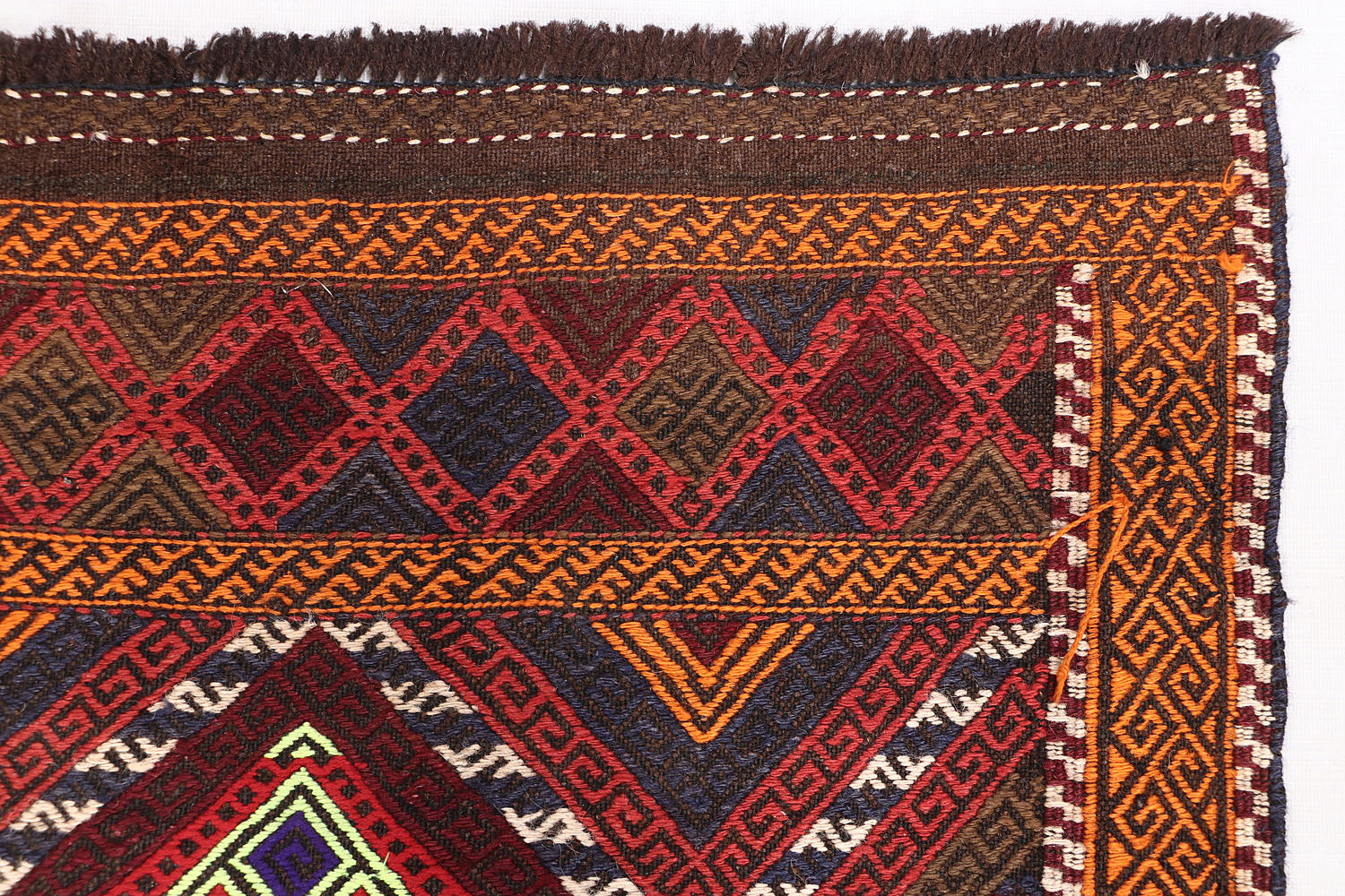 2' 6" x 8' Multy Handmade Suzani Kilim Rug Runner