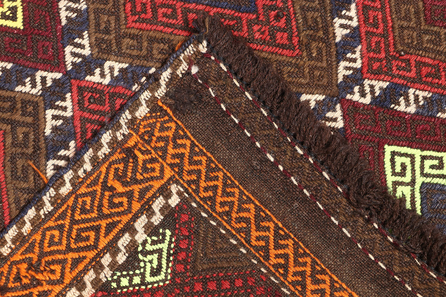 2' 6" x 8' Multy Handmade Suzani Kilim Rug Runner