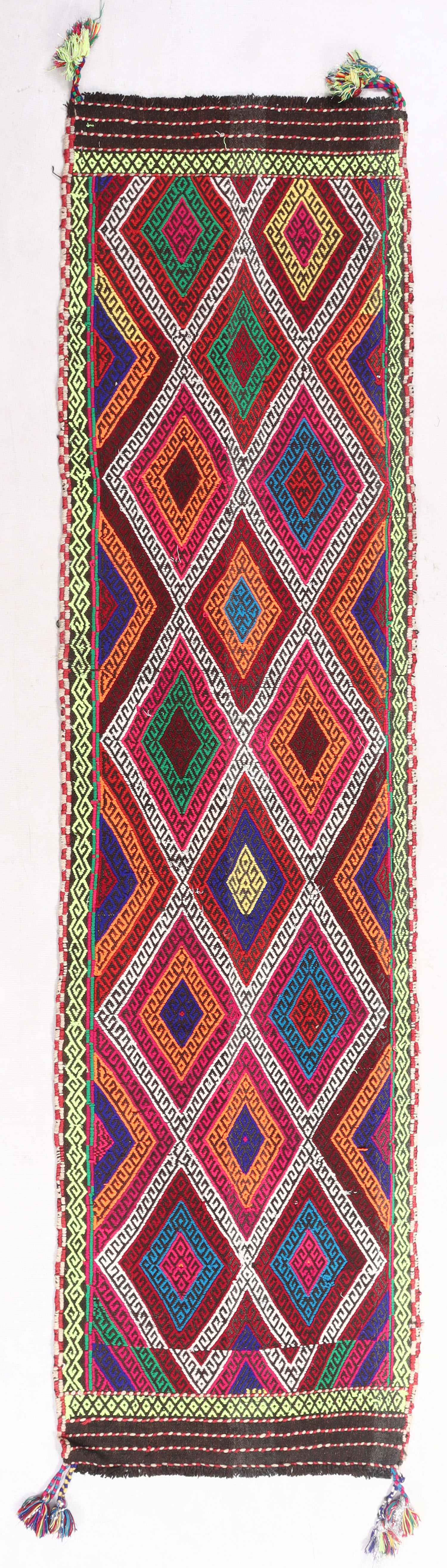 2' 6" x 8' Multy Handmade Suzani Kilim Rug Runner