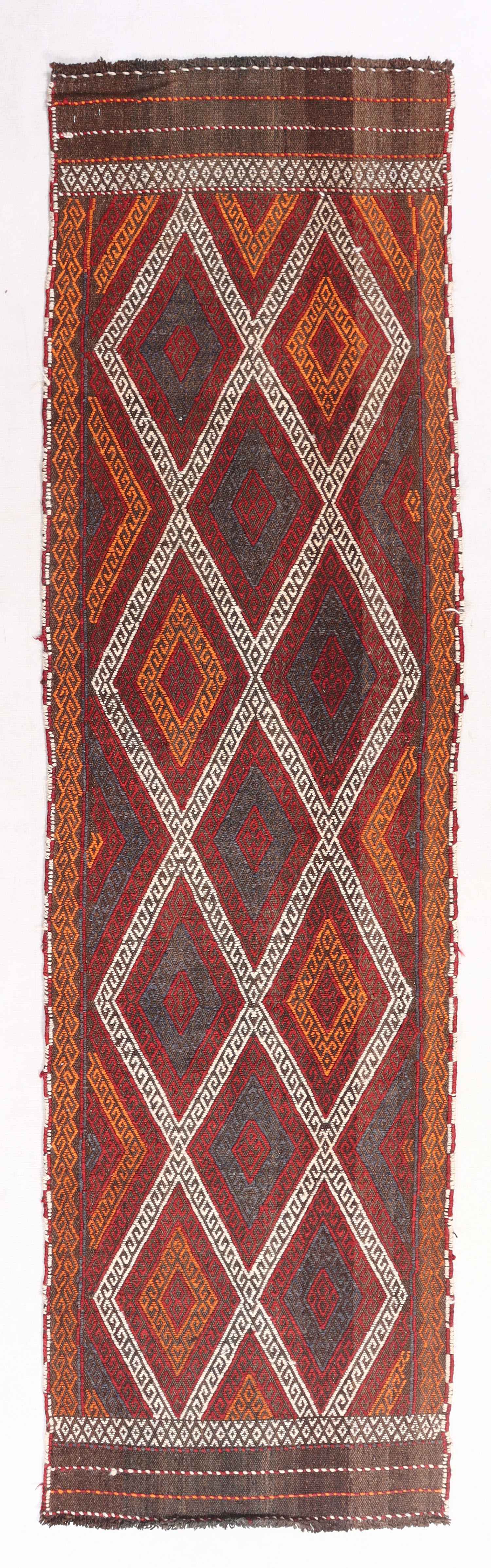2' 6" x 8' Multy Handmade Suzani Kilim Rug Runner