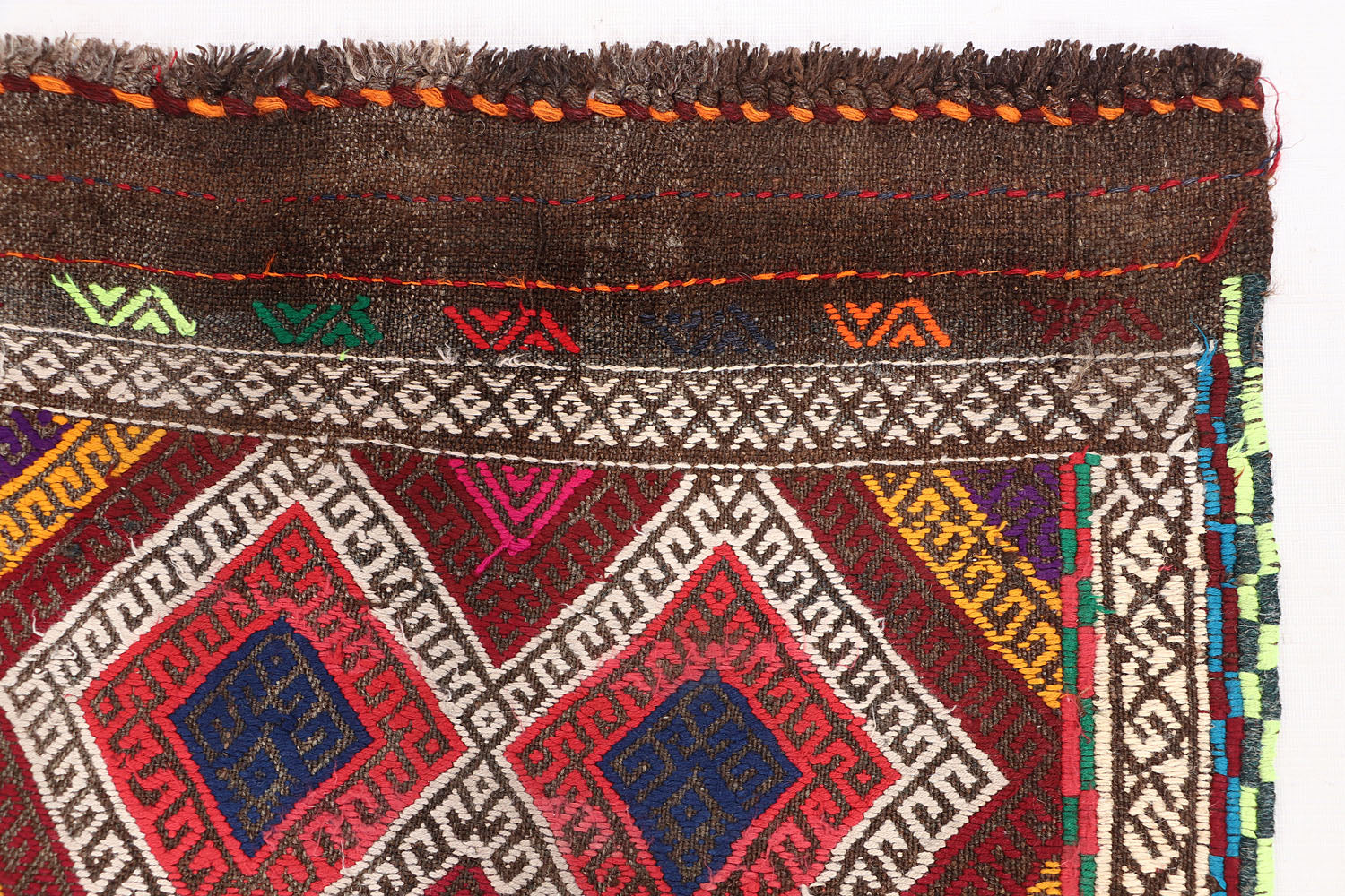 Multy Handmade Suzani Kilim Rug Rectangular