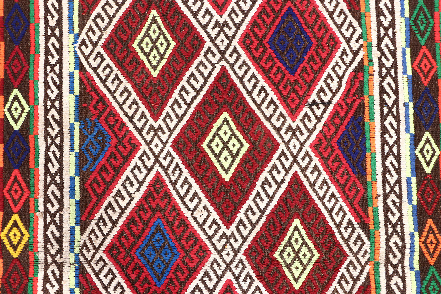 10' 6" X 2' 6" Multy Handmade Suzani Kilim Rug Runner