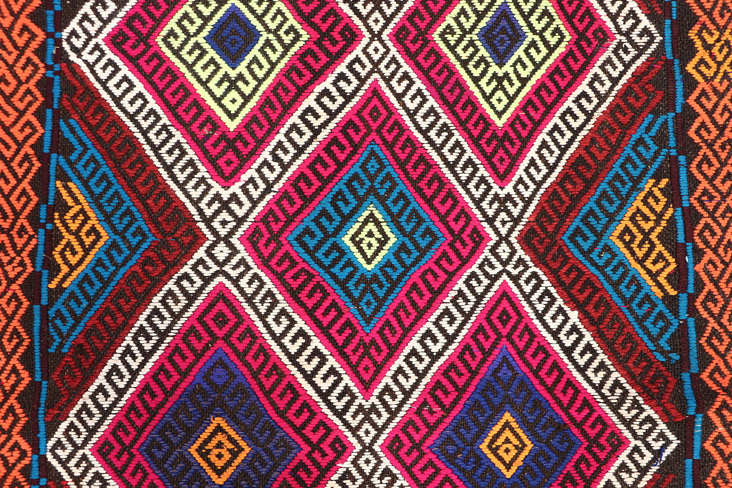 2' 6" x 10' Multy Handmade Suzani Kilim Rug Runner