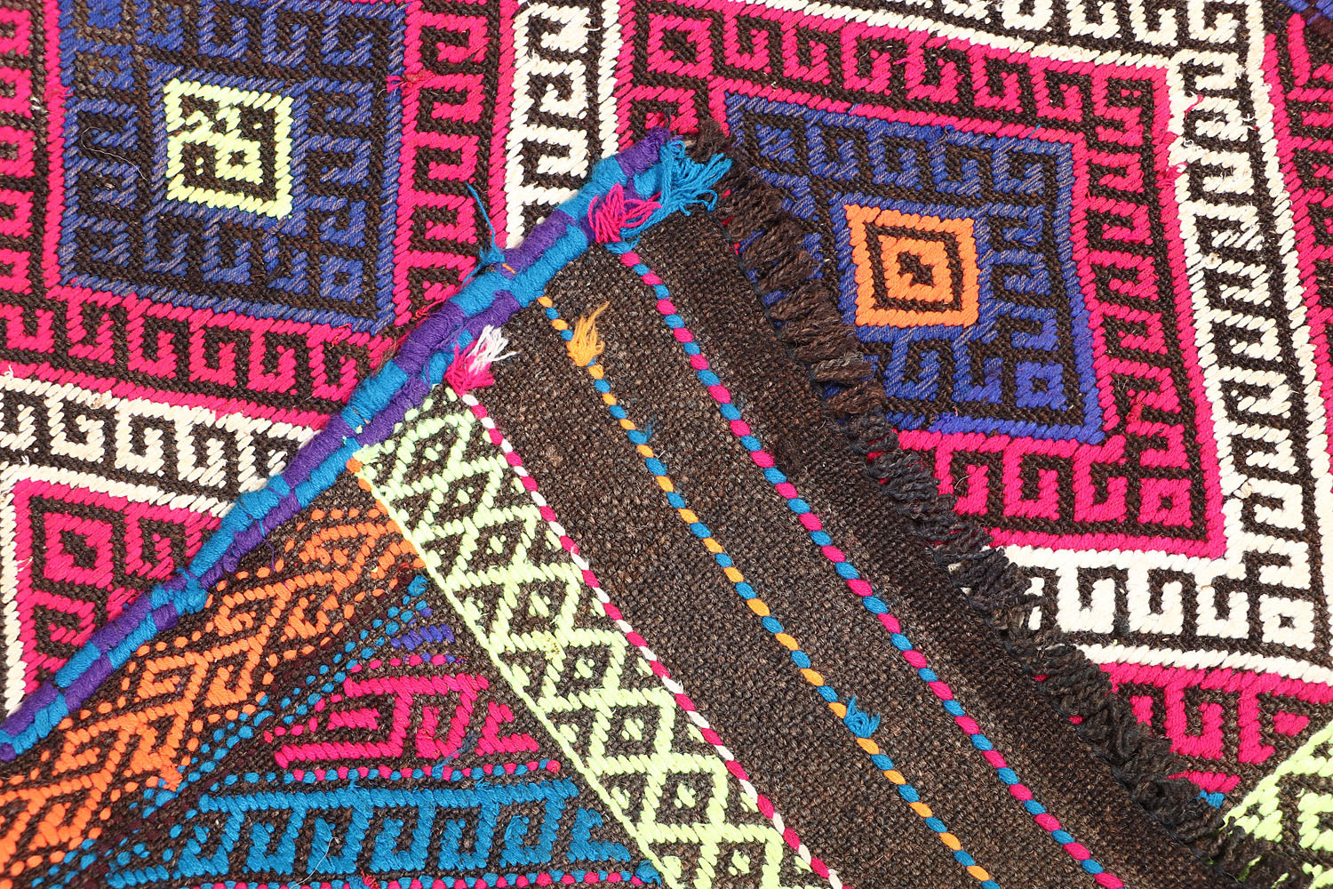 2' 6" x 10' Multy Handmade Suzani Kilim Rug Runner