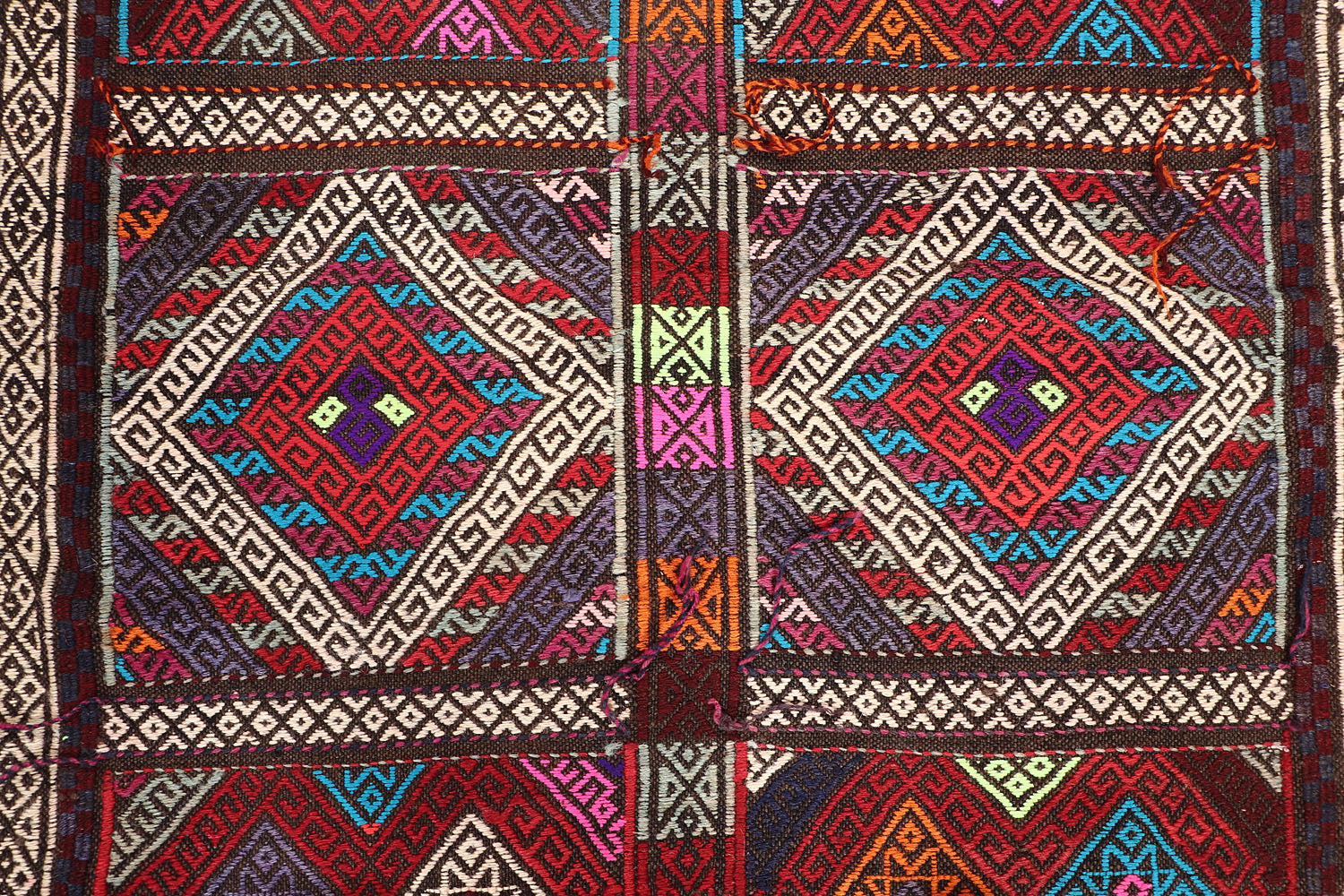 Multy Handmade Suzani Kilim Rug Rectangular