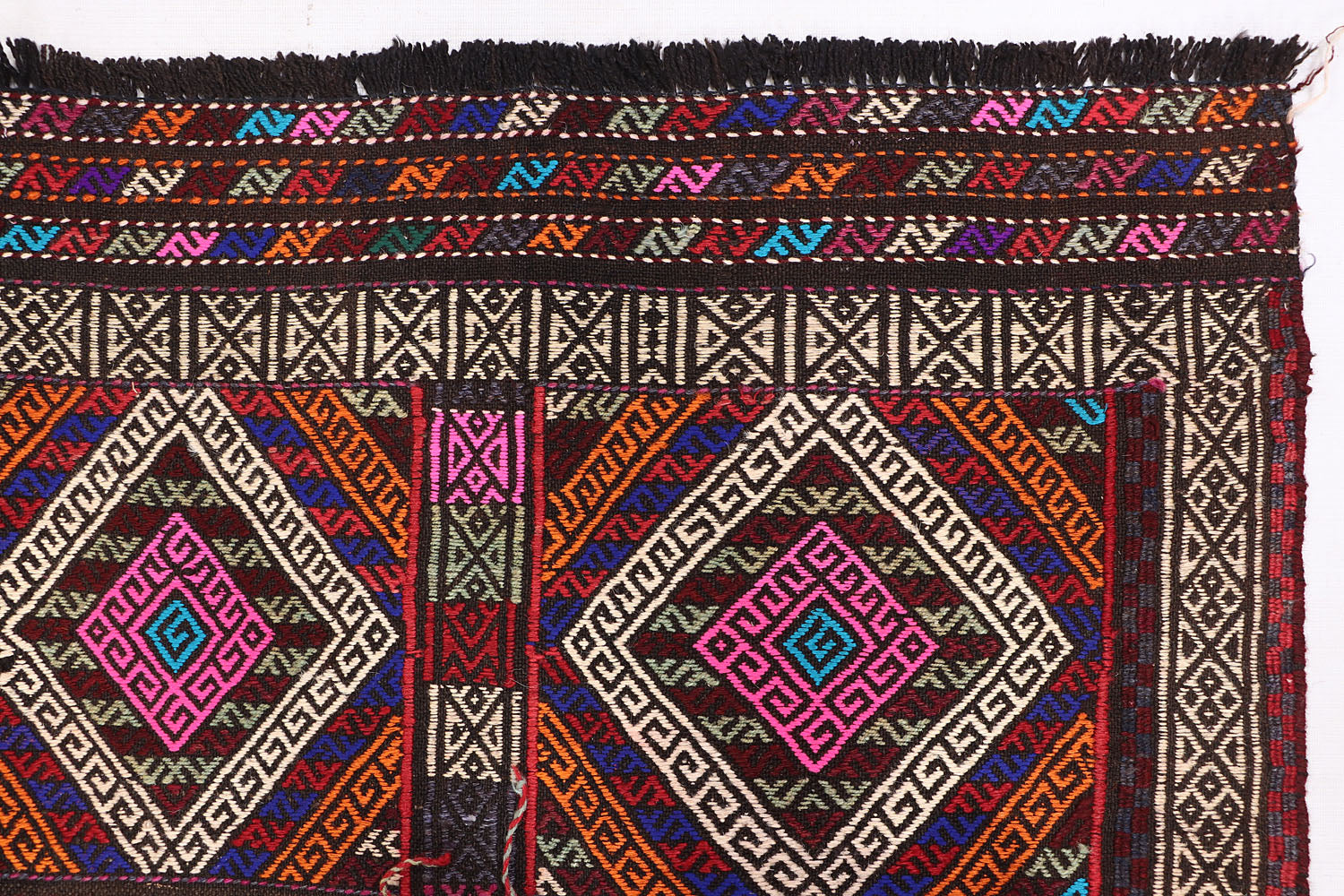 Multy Handmade Suzani Kilim Rug Rectangular