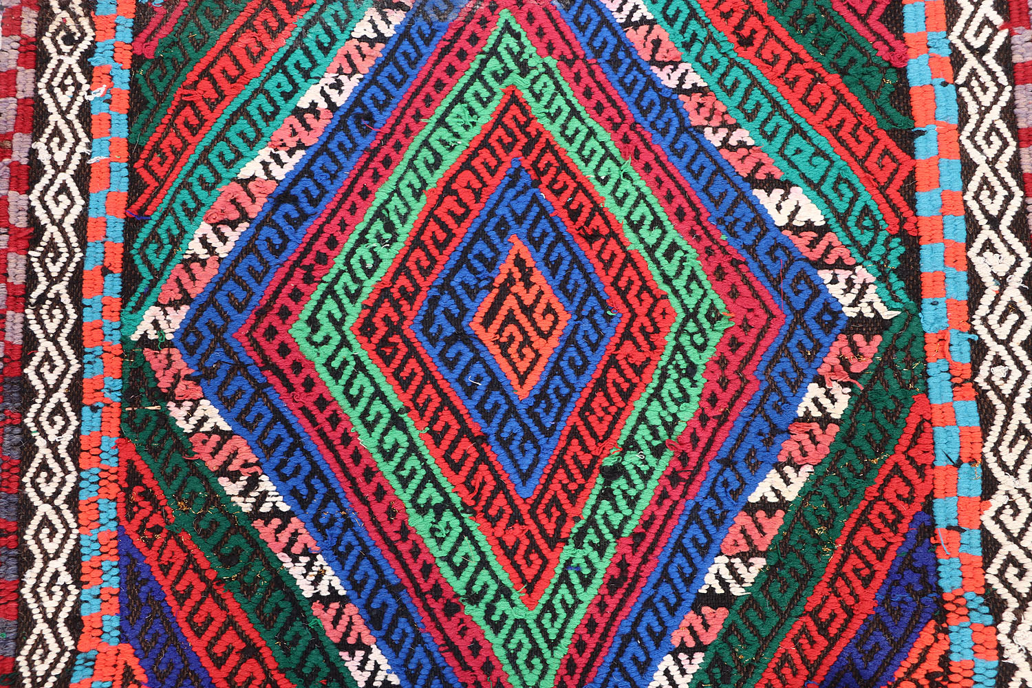 2' 6" x 10' Multy Handmade Suzani Kilim Rug Runner