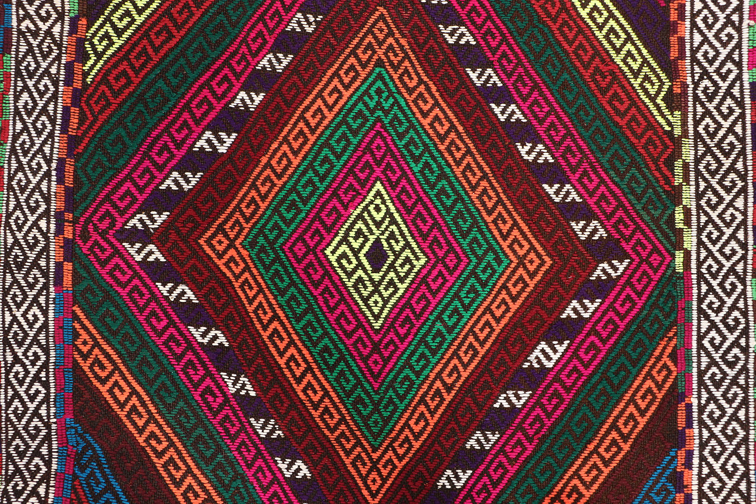 2' 6" x 10' Multy Handmade Suzani Kilim Rug Runner