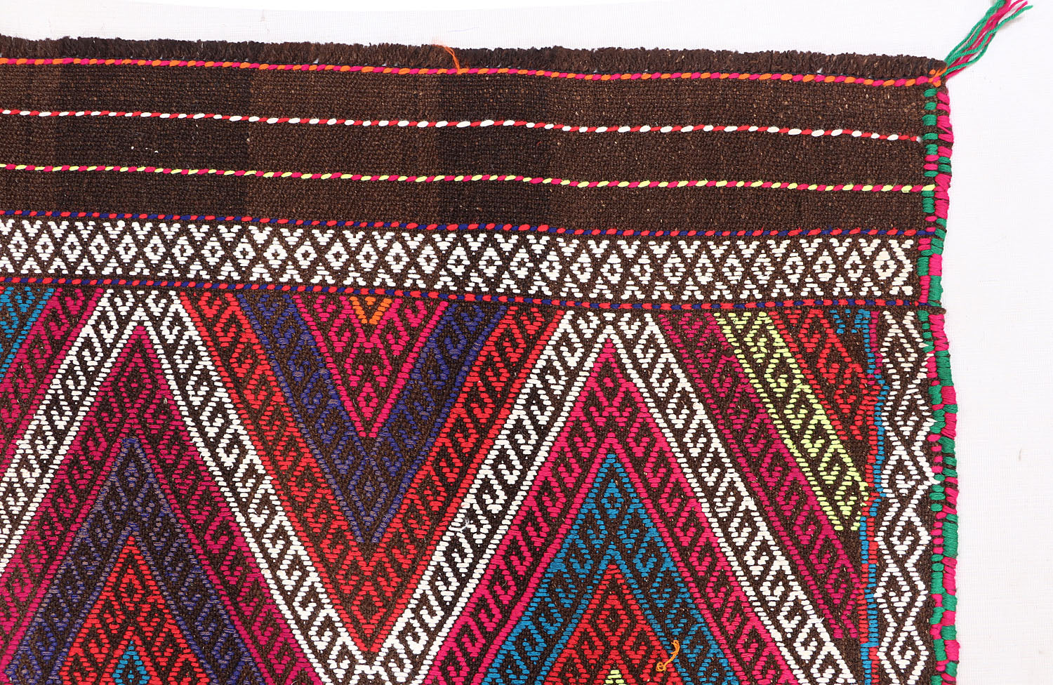 2' 6" x 10' Multy Handmade Suzani Kilim Rug Runner