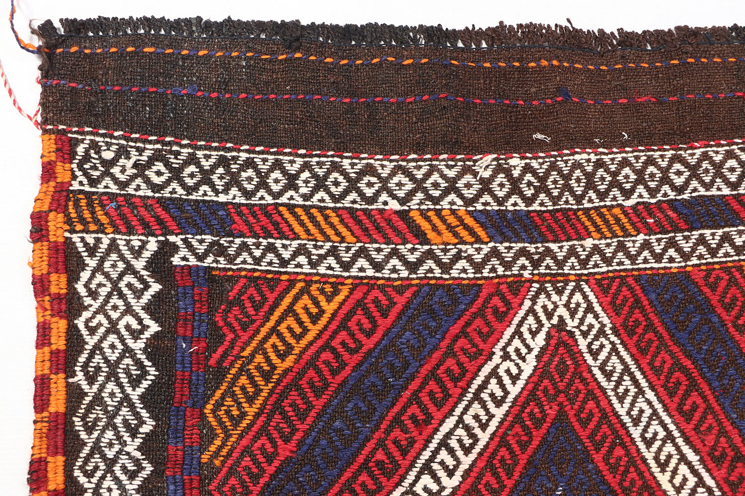 2' 6" X 9' Multy Handmade Suzani Kilim Rug Runner