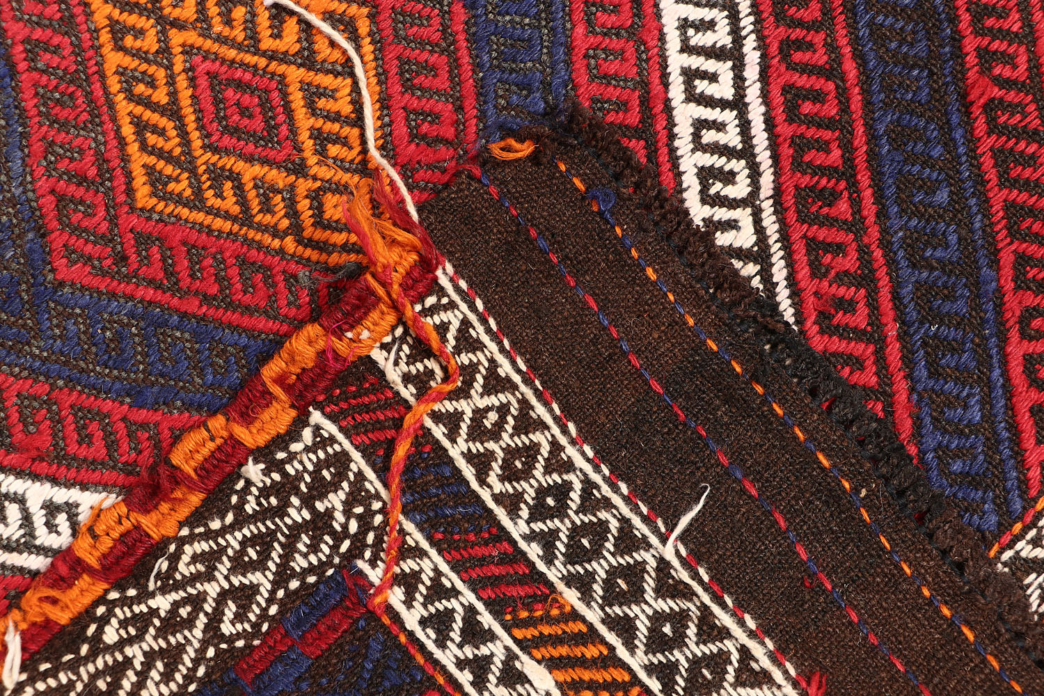 2' 6" X 9' Multy Handmade Suzani Kilim Rug Runner