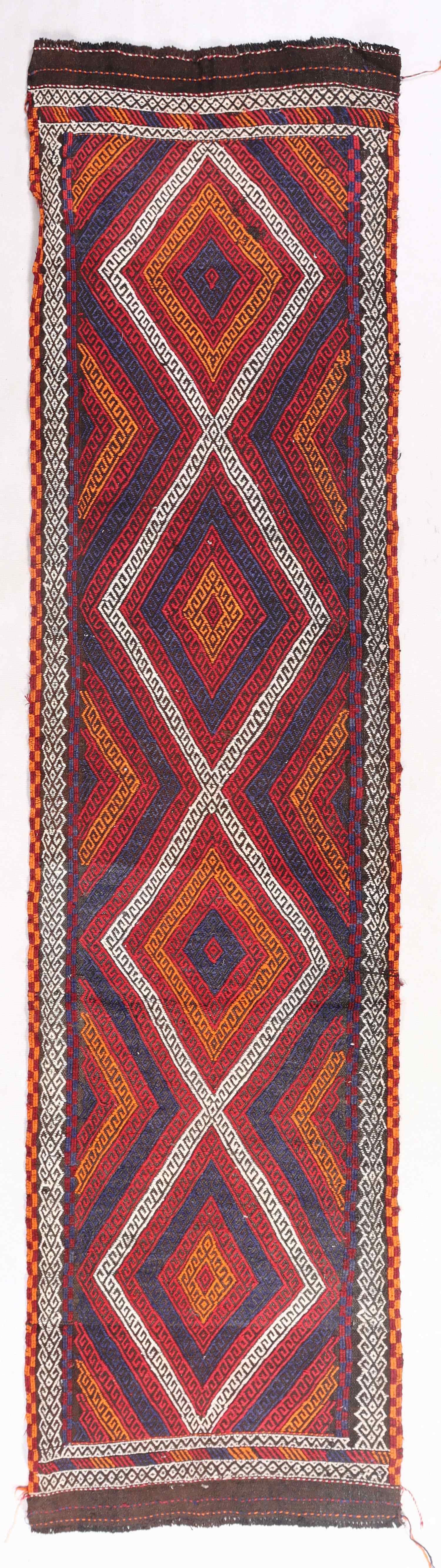 2' 6" X 9' Multy Handmade Suzani Kilim Rug Runner