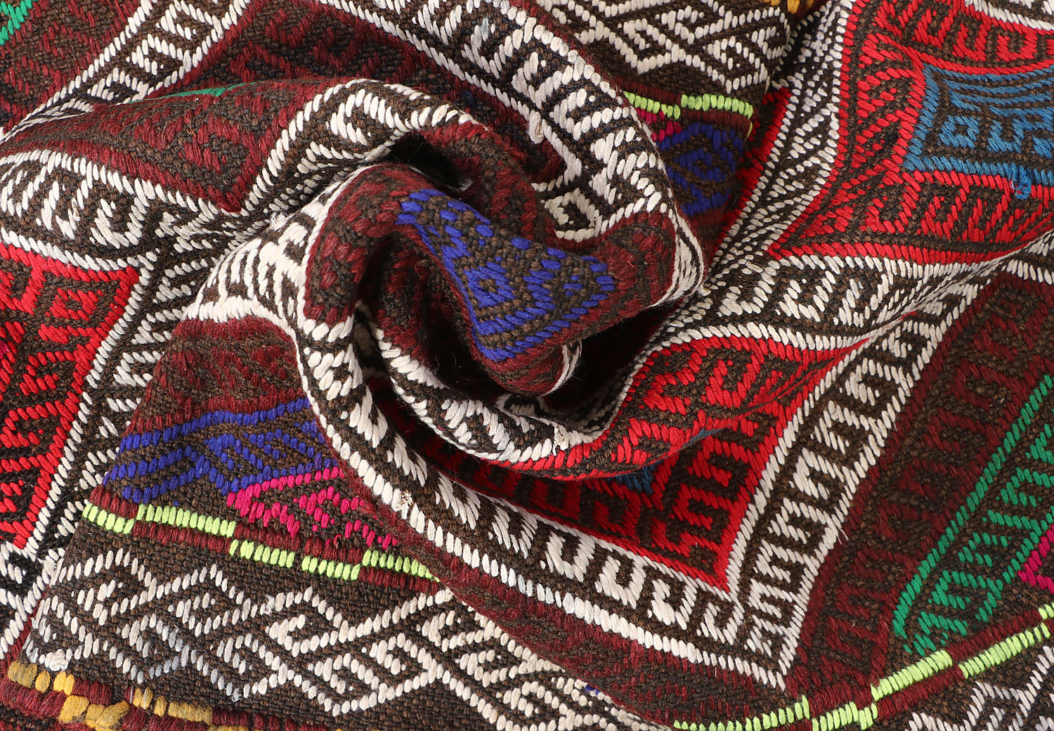 2' 6" X 9' Multy Handmade Suzani Kilim Rug Runner