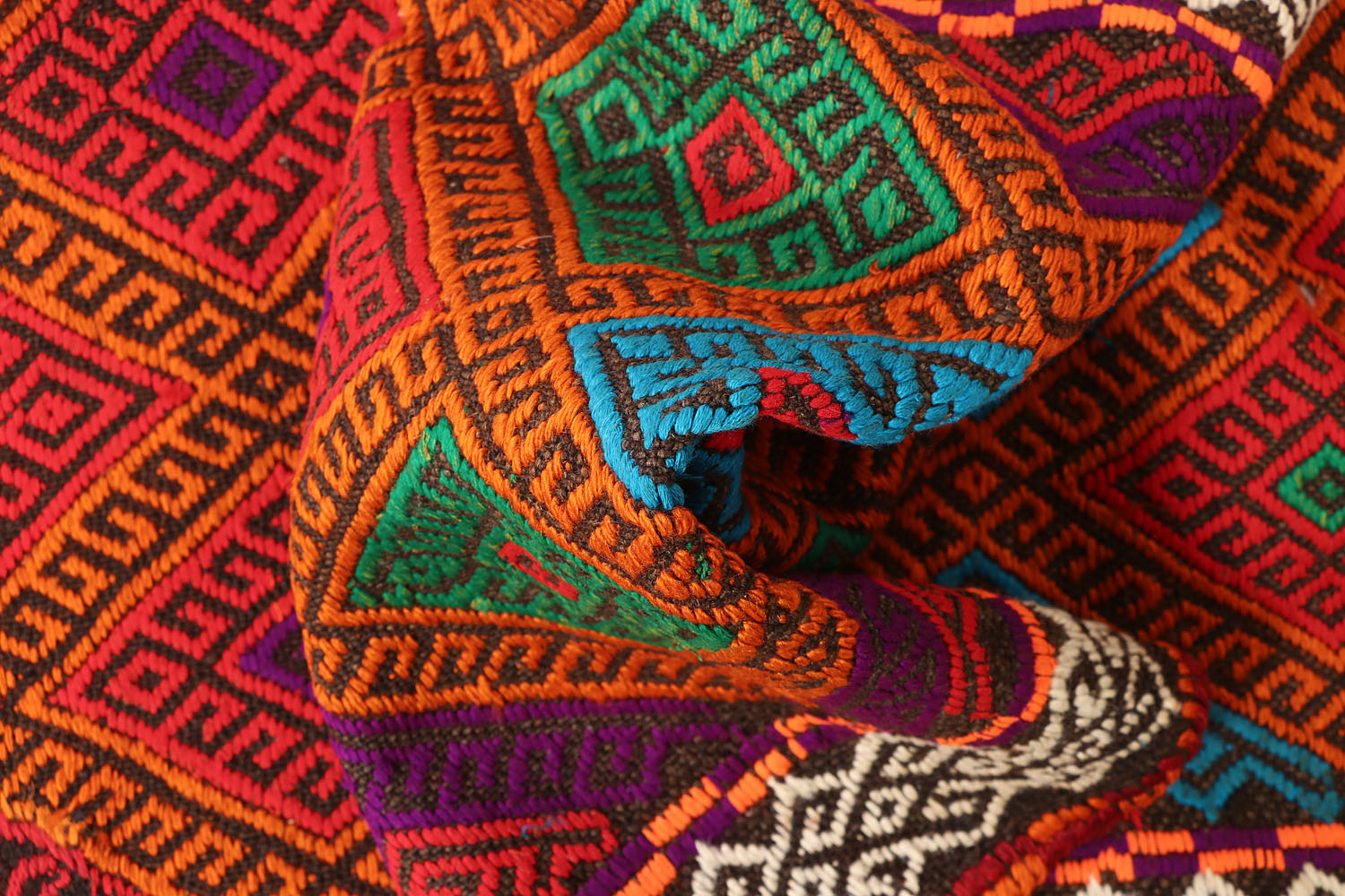 2' 6" x 10' Multy Handmade Suzani Kilim Rug Runner