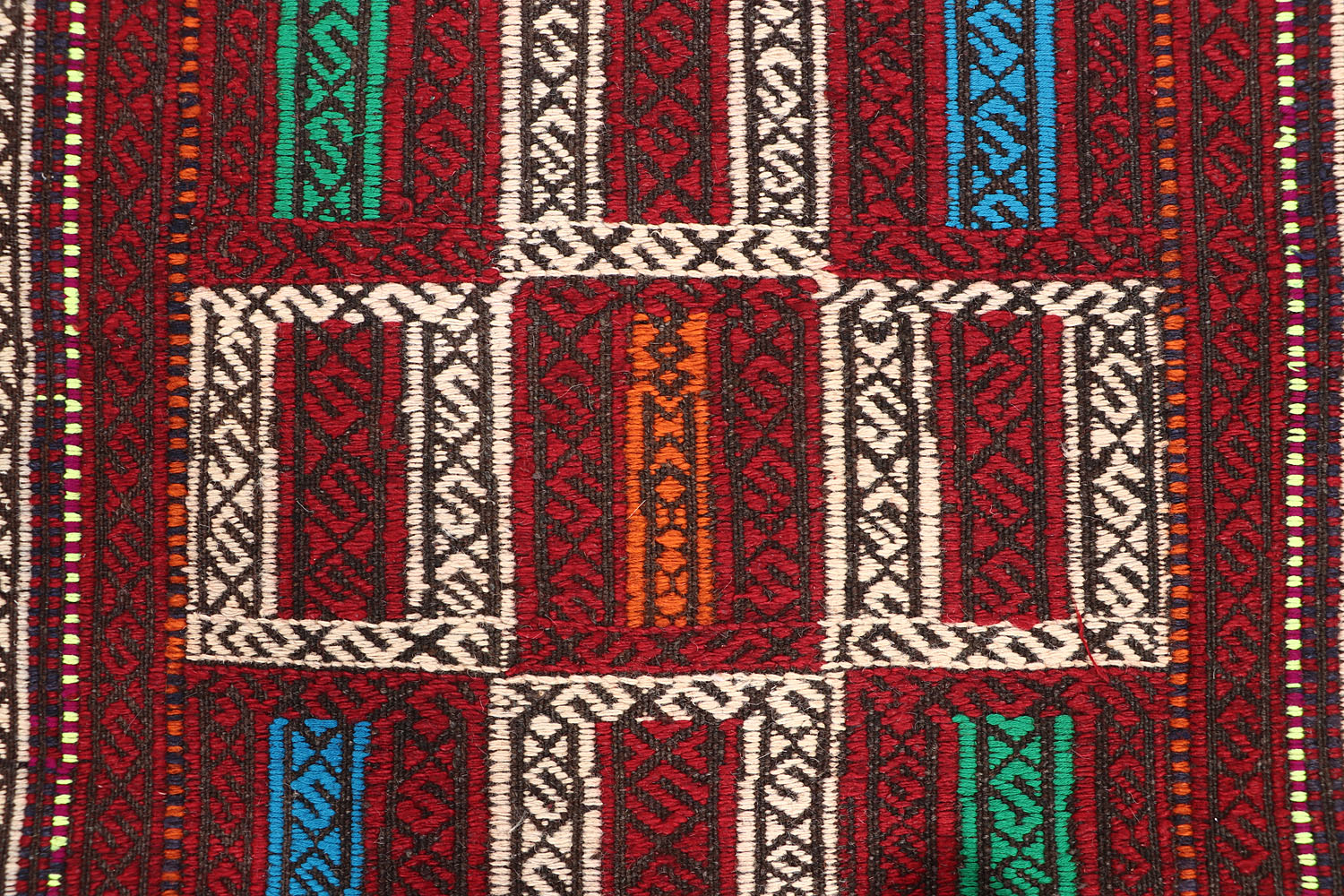 10' 6" X 2' 6" Multy Handmade Suzani Kilim Rug Runner