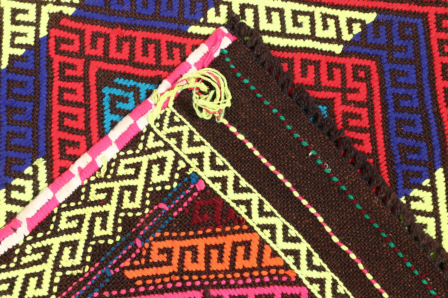 3' X 10' Multy Handmade Suzani Kilim Rug Runner