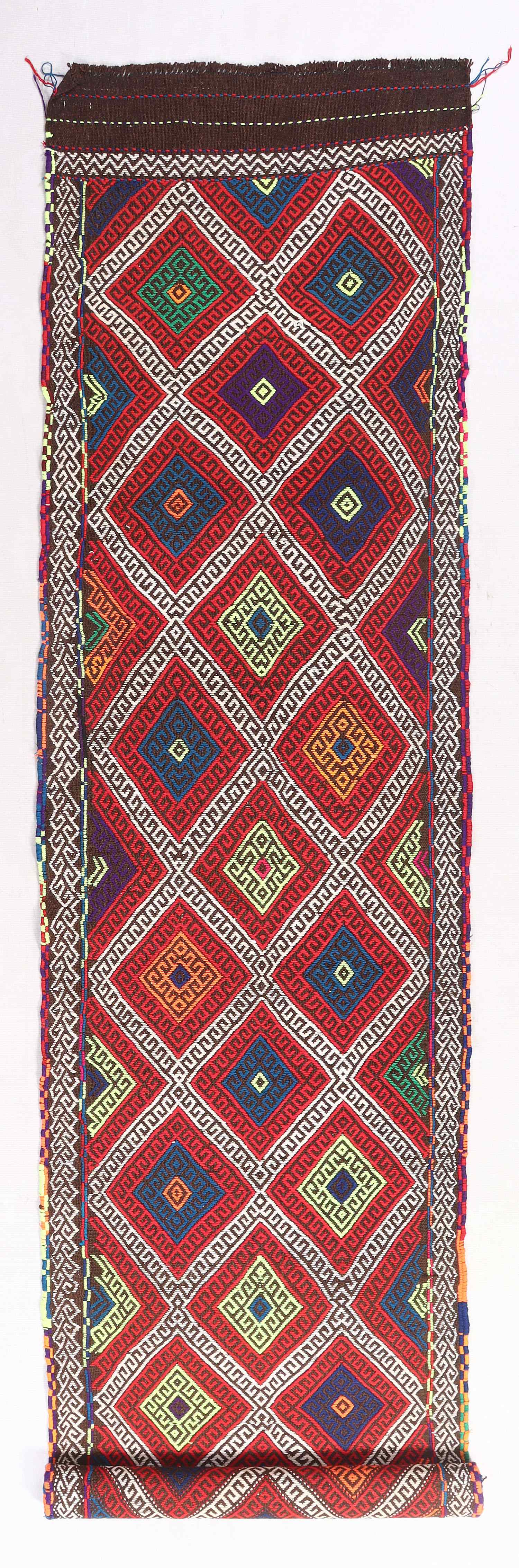 2' 6" x 10' Multy Handmade Suzani Kilim Rug Runner