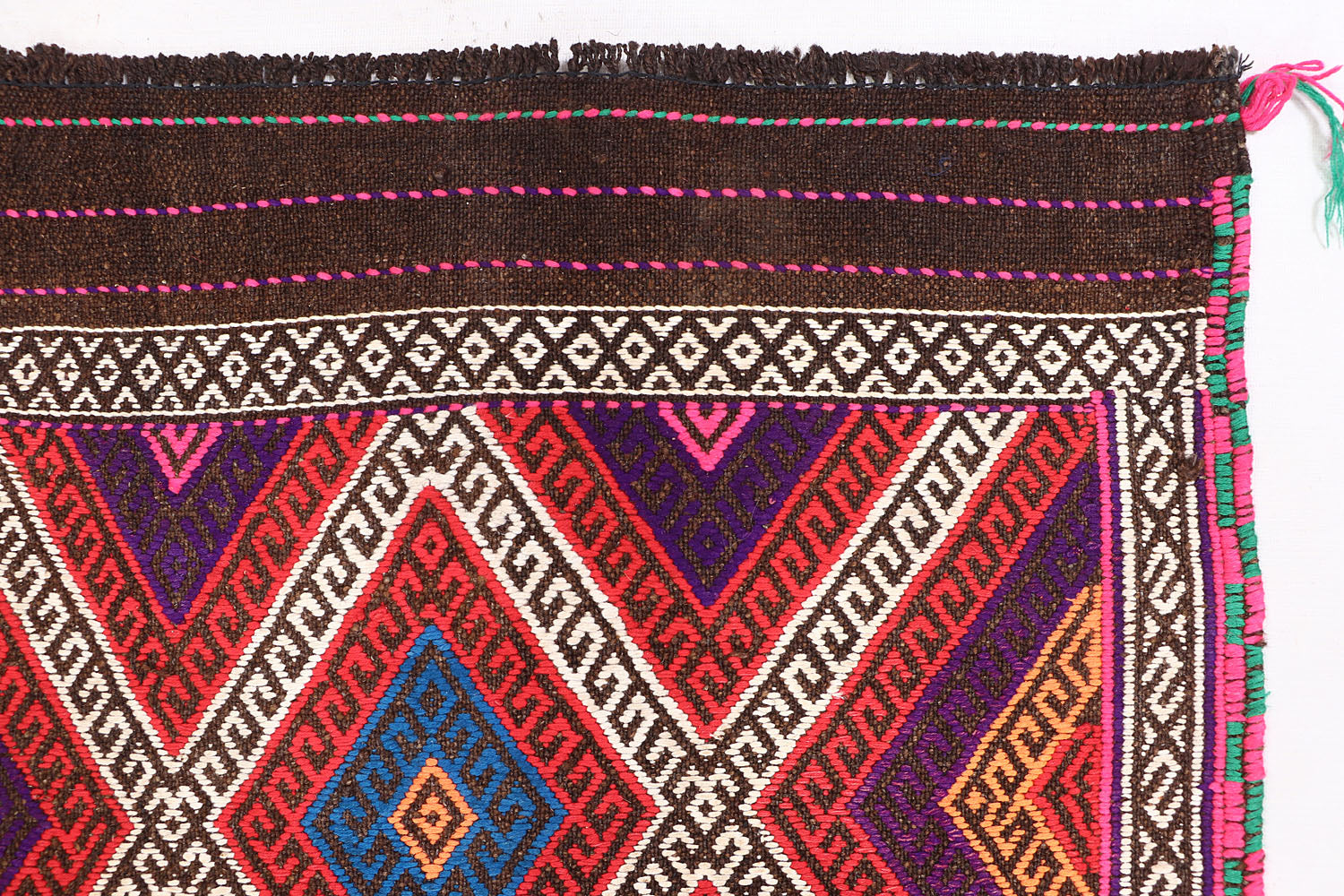 Multy Handmade Suzani Kilim Rug Rectangular