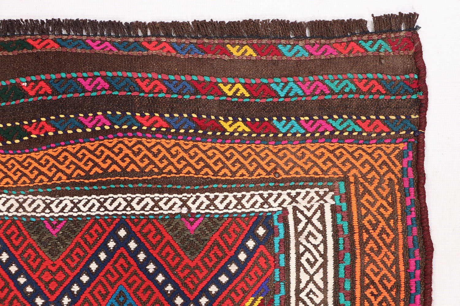 Multy Handmade Suzani Kilim Rug Rectangular