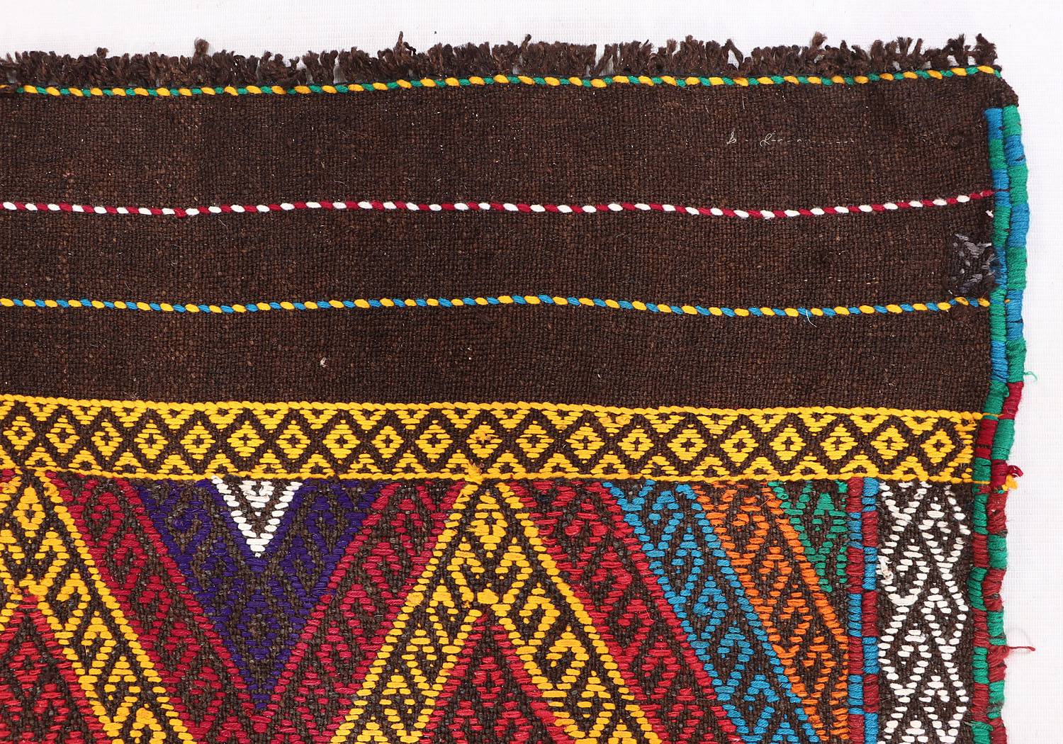 2' 6" x 8' Multy Handmade Suzani Kilim Rug Runner