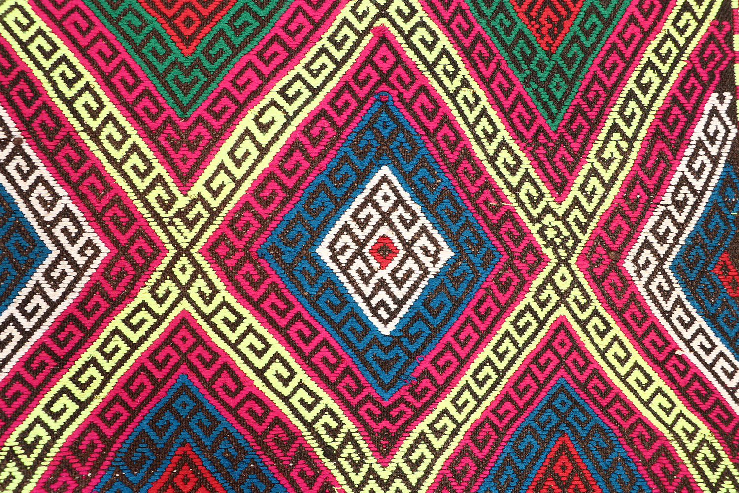 2' 6" X 9' Multy Handmade Suzani Kilim Rug Runner