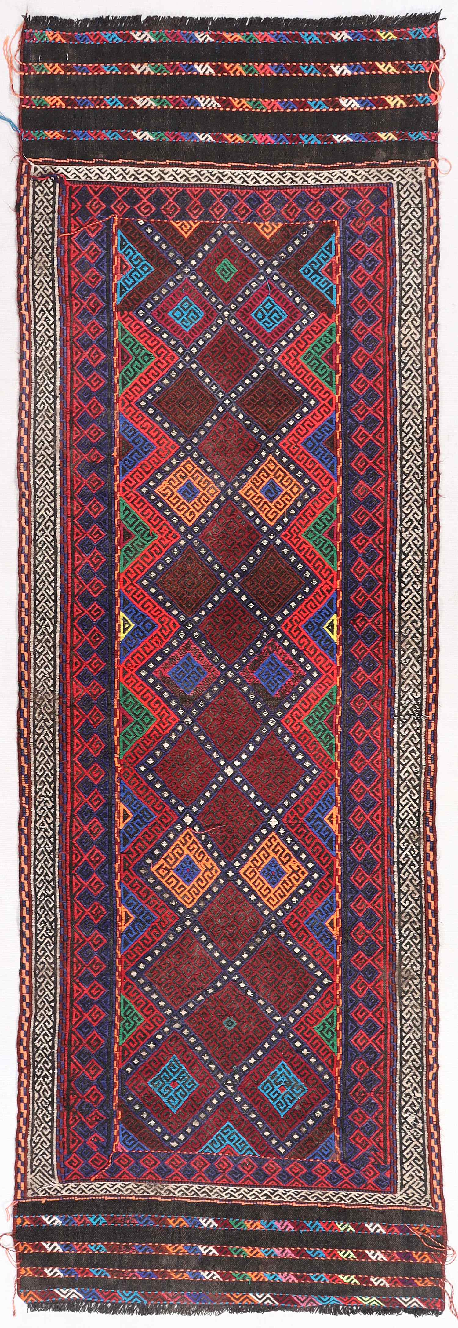 2' 6" x 8' Multy Handmade Suzani Kilim Rug Runner