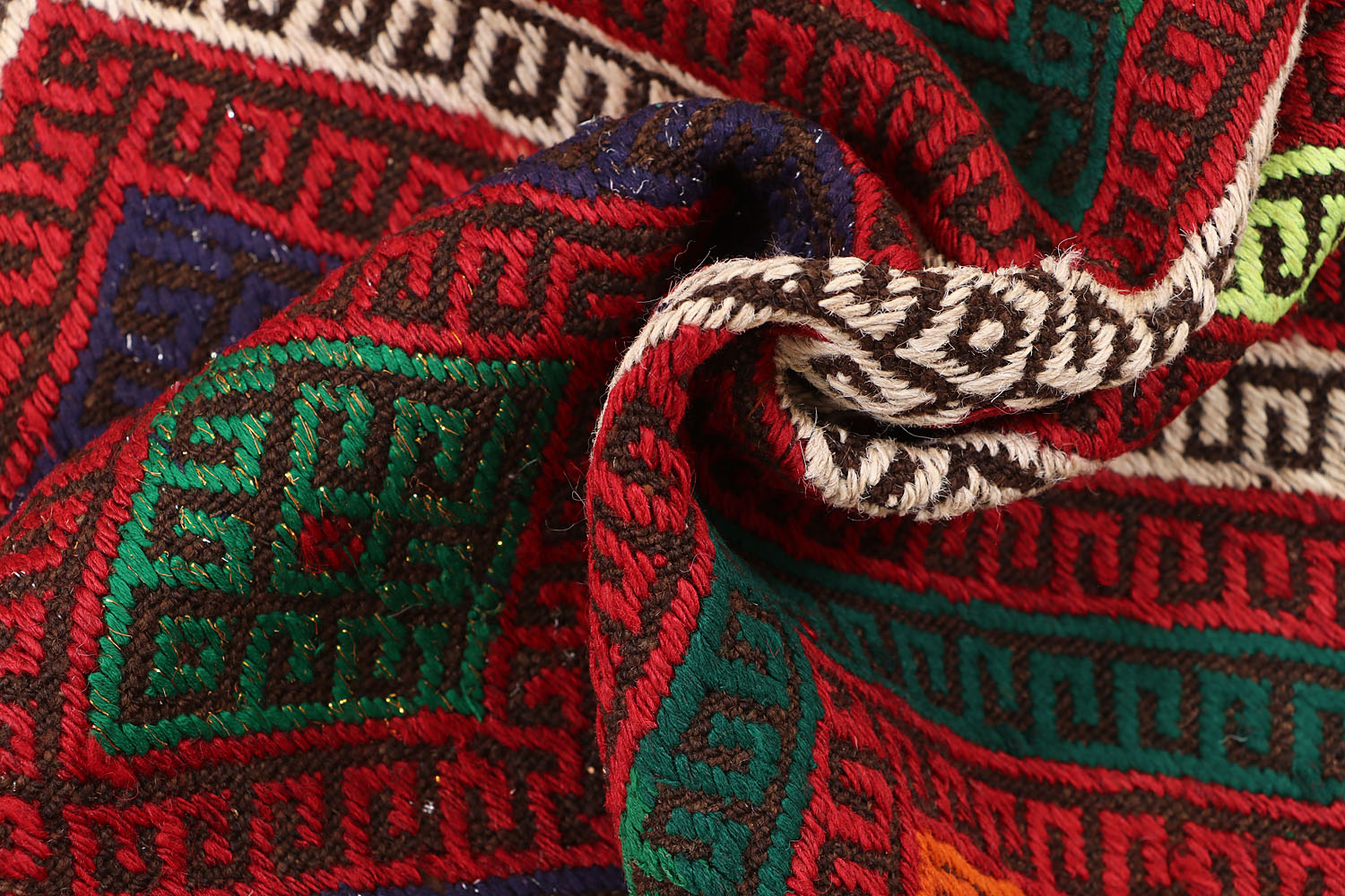 2' 6" x 8' Multy Handmade Suzani Kilim Rug Runner