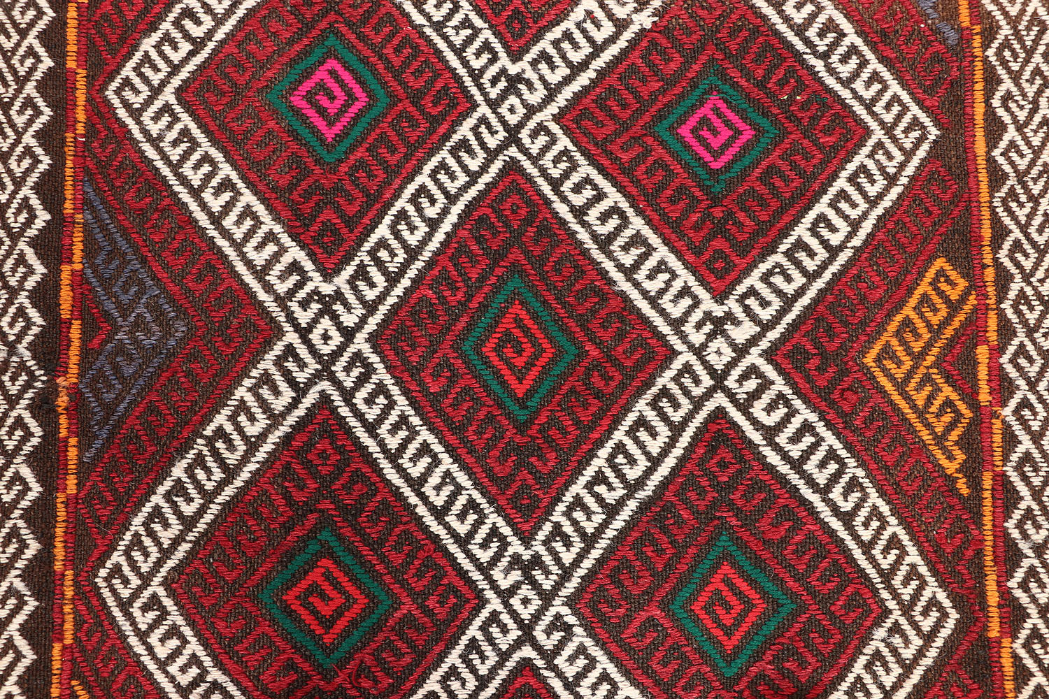 2' 6" x 8' Multy Handmade Suzani Kilim Rug Runner