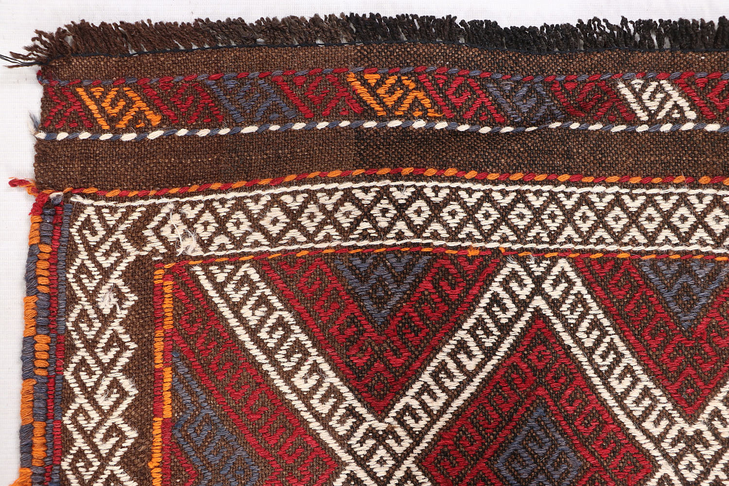 2' 6" x 8' Multy Handmade Suzani Kilim Rug Runner