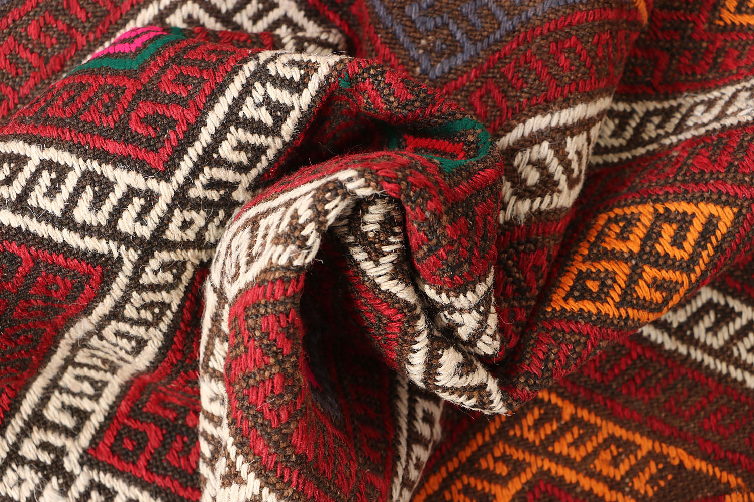 2' 6" x 8' Multy Handmade Suzani Kilim Rug Runner