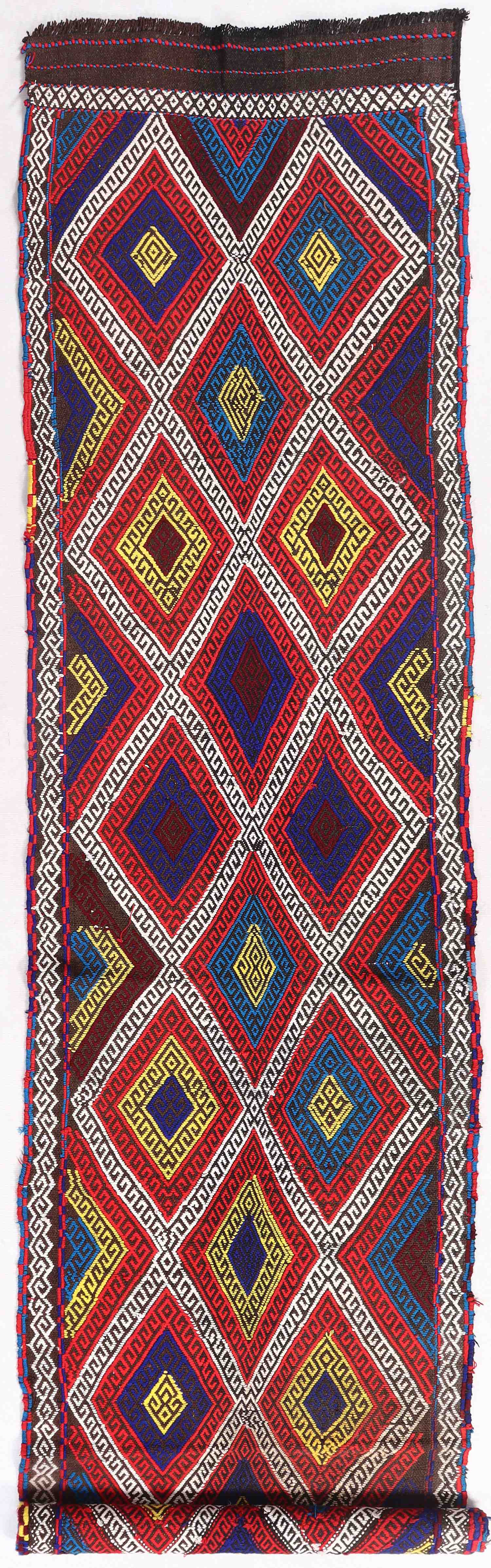 2' 6" x 10' Multy Handmade Suzani Kilim Rug Runner