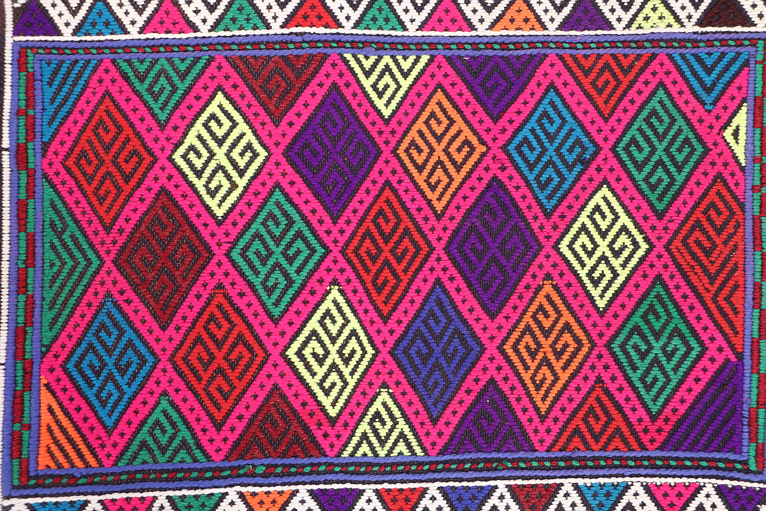 2' X 5' Multy Handmade Suzani Kilim Rug Rectangular