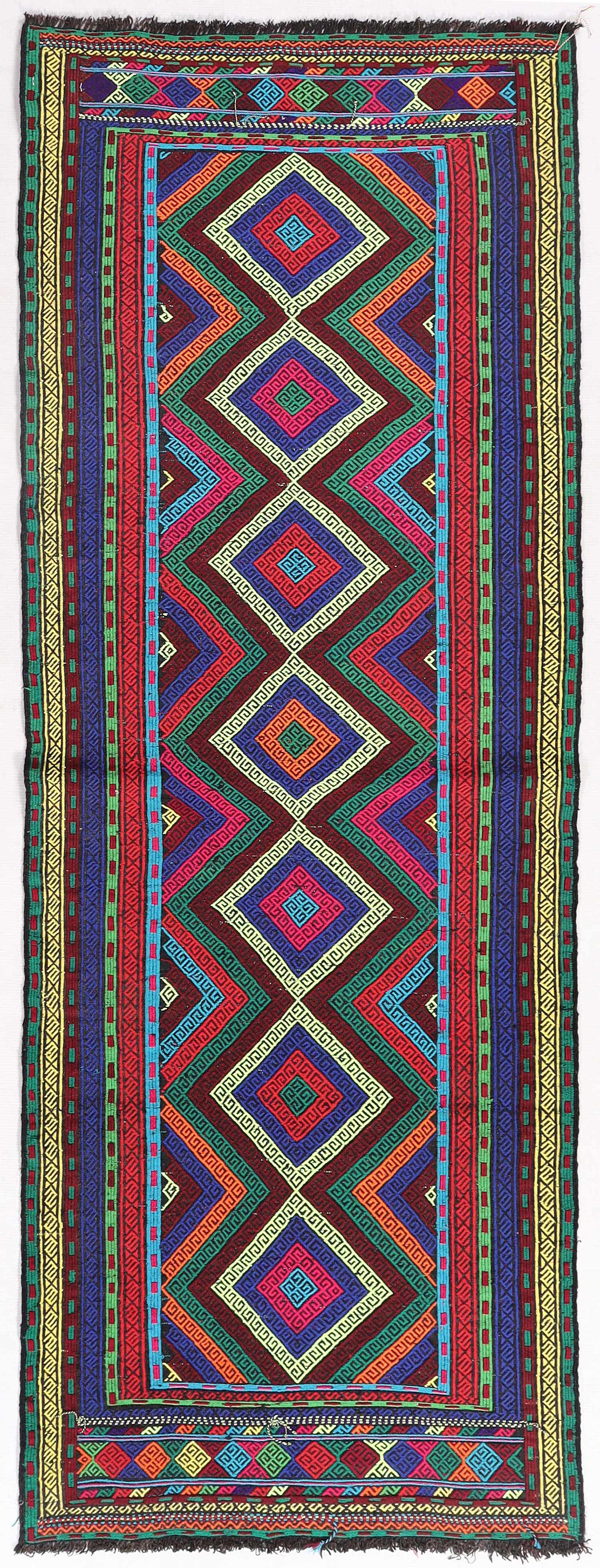 Multy Handmade Suzani Kilim Rug Runner