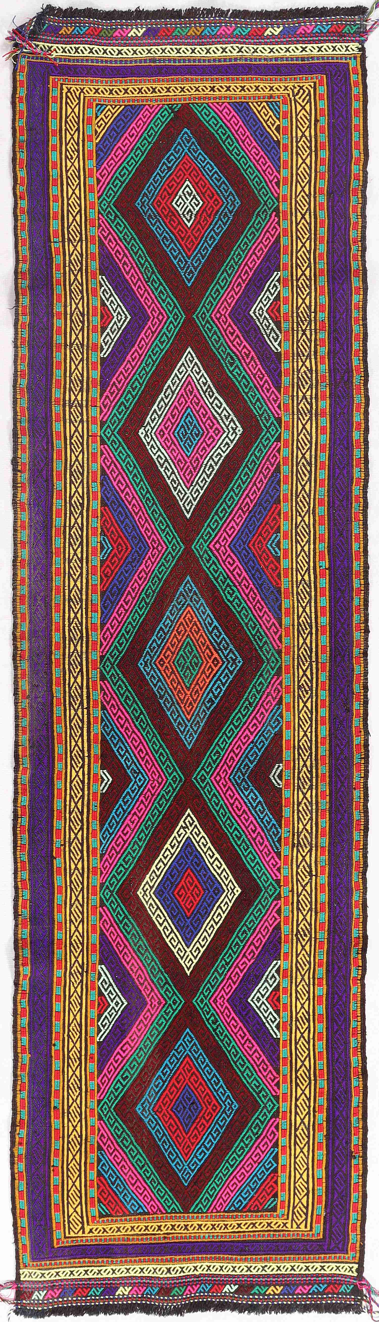 Multy Handmade Suzani Kilim Rug Runner