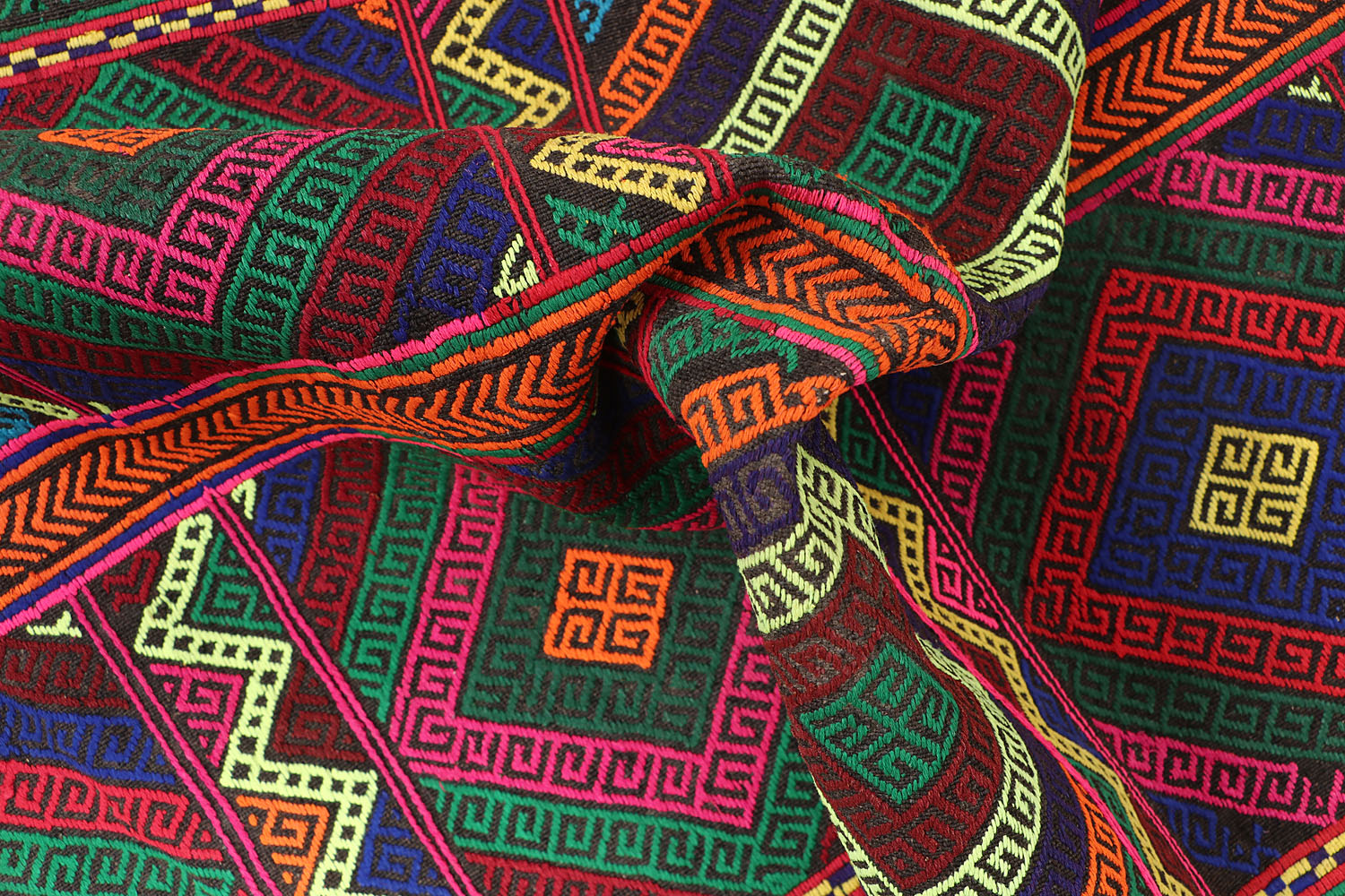 2' X 5' Multy Handmade Suzani Kilim Rug Rectangular