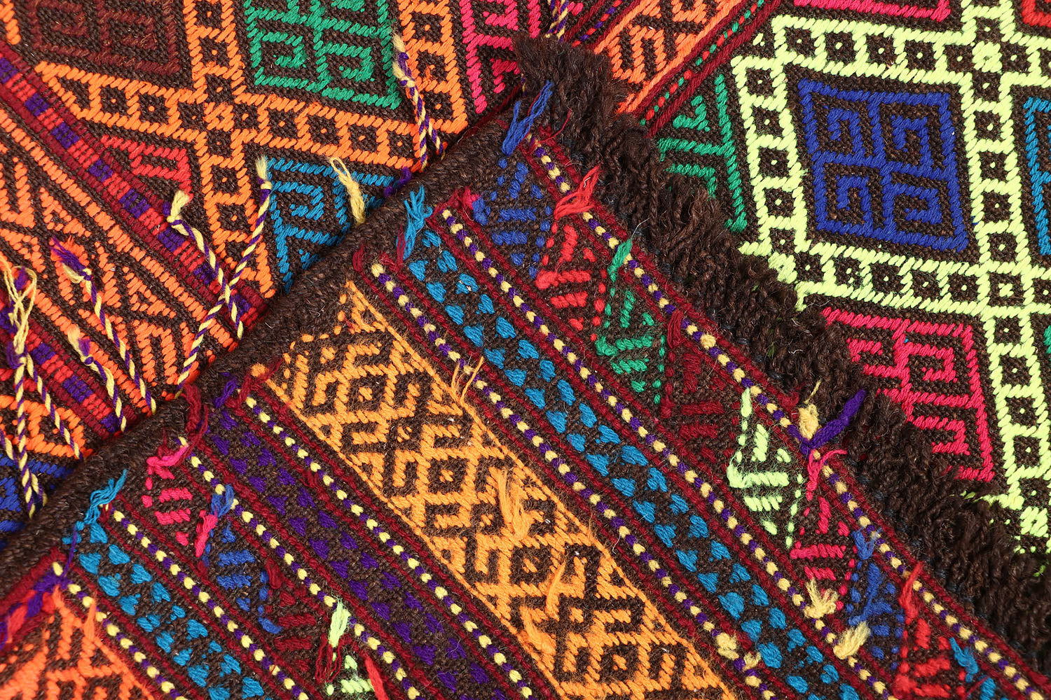 2' 6" x 8' Multy Handmade Suzani Kilim Rug Runner