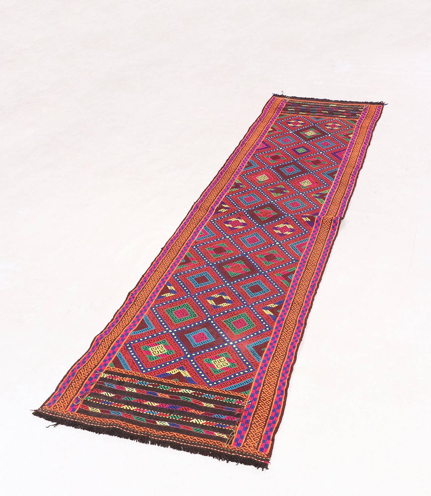 Multy Handmade Suzani Kilim Rug Runner