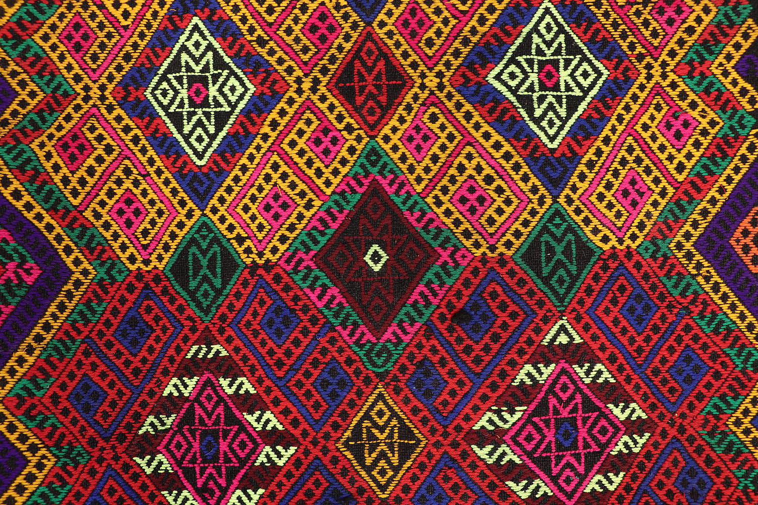 2' 6" x 8' Multy Handmade Suzani Kilim Rug Runner