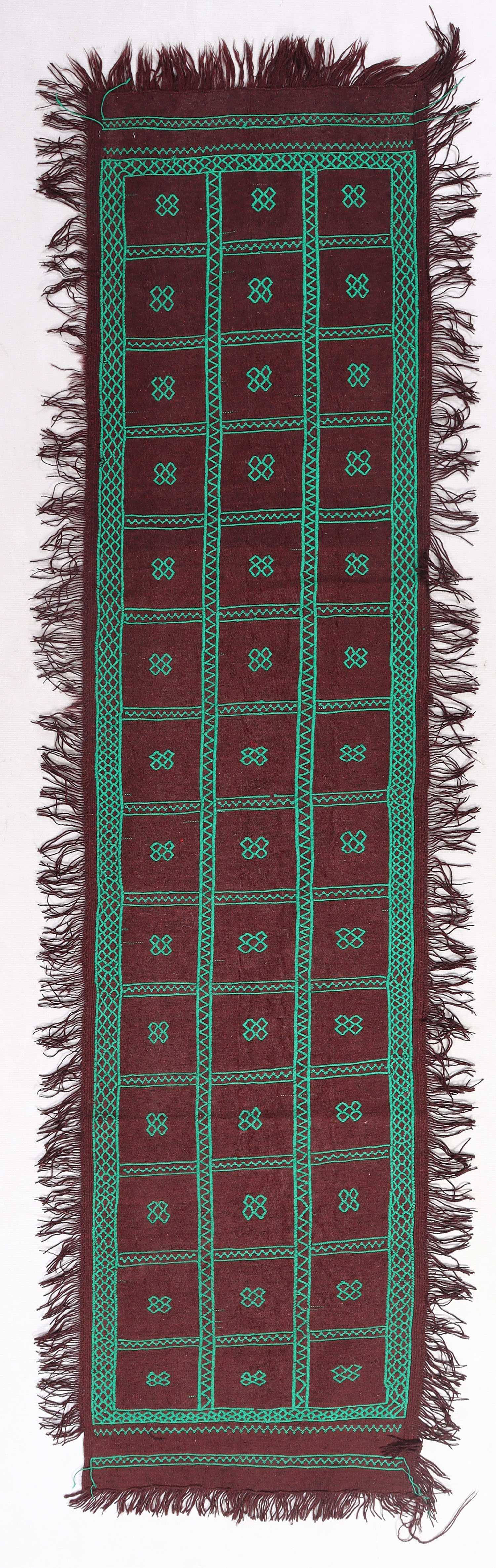 2' 6" X 9' Multy Handmade Suzani Kilim Rug Runner