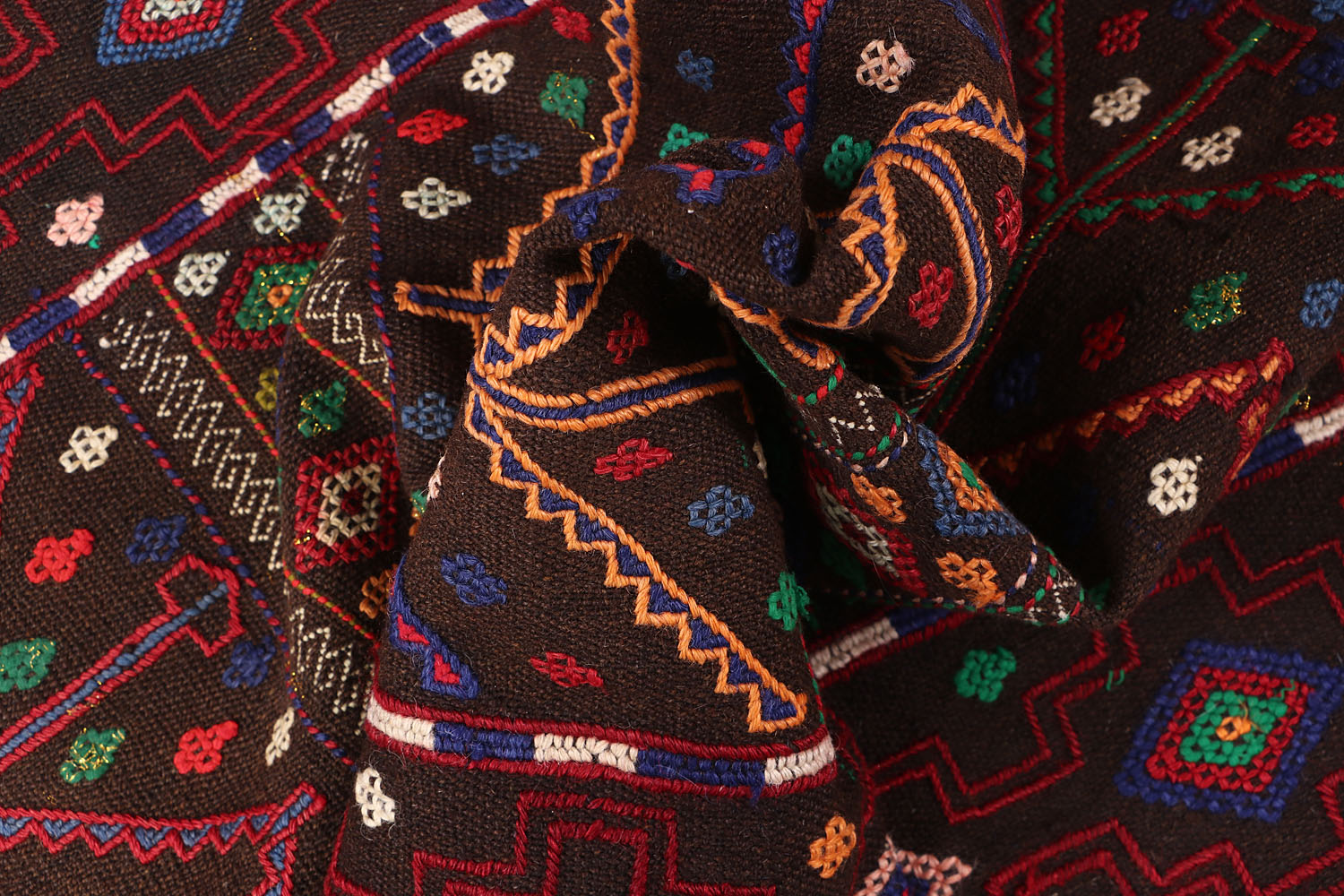 2' 6" x 8' Multy Handmade Suzani Kilim Rug Runner