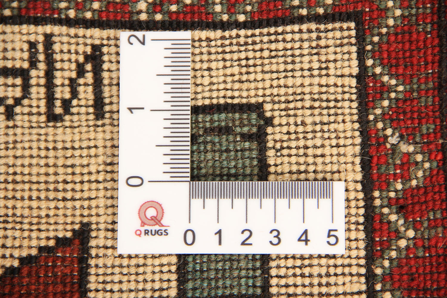 Ivory Hand Knotted Wool War Rug 2' x 3'